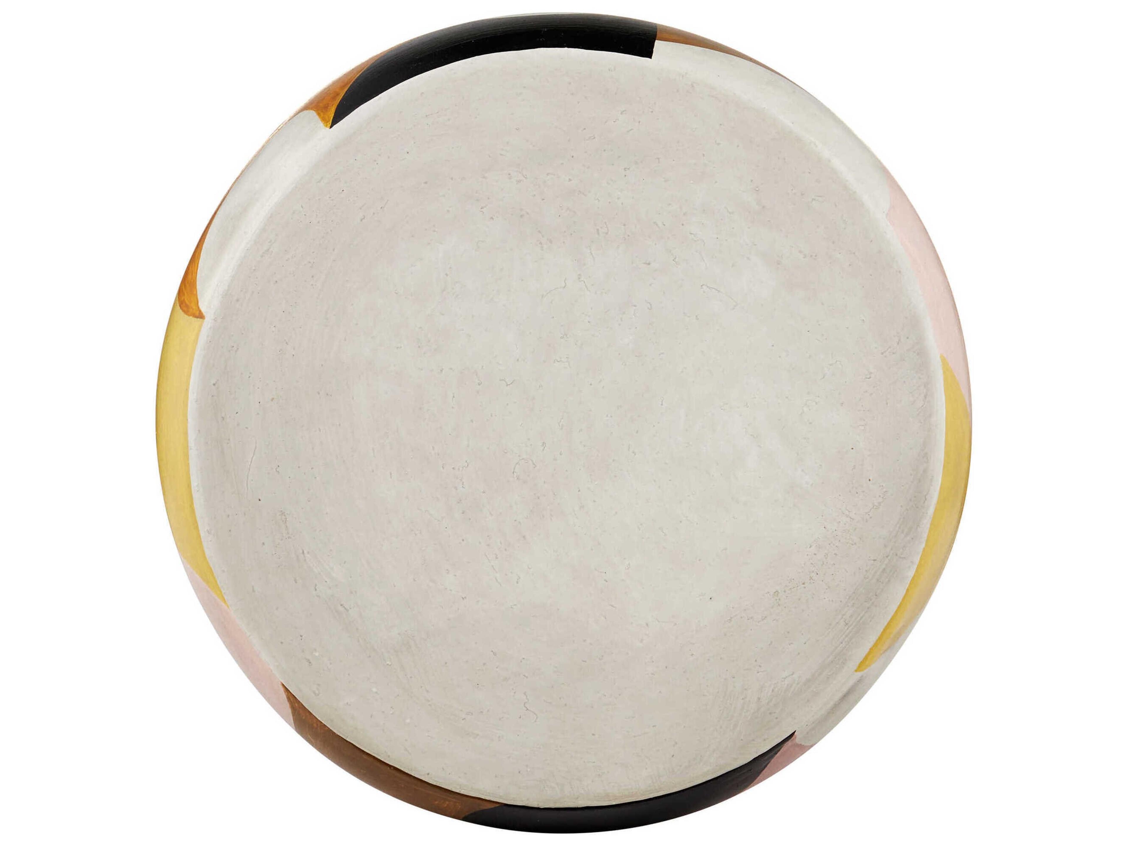 Currey & Company So Nouveau 12" Round Stone Multicolor End Table