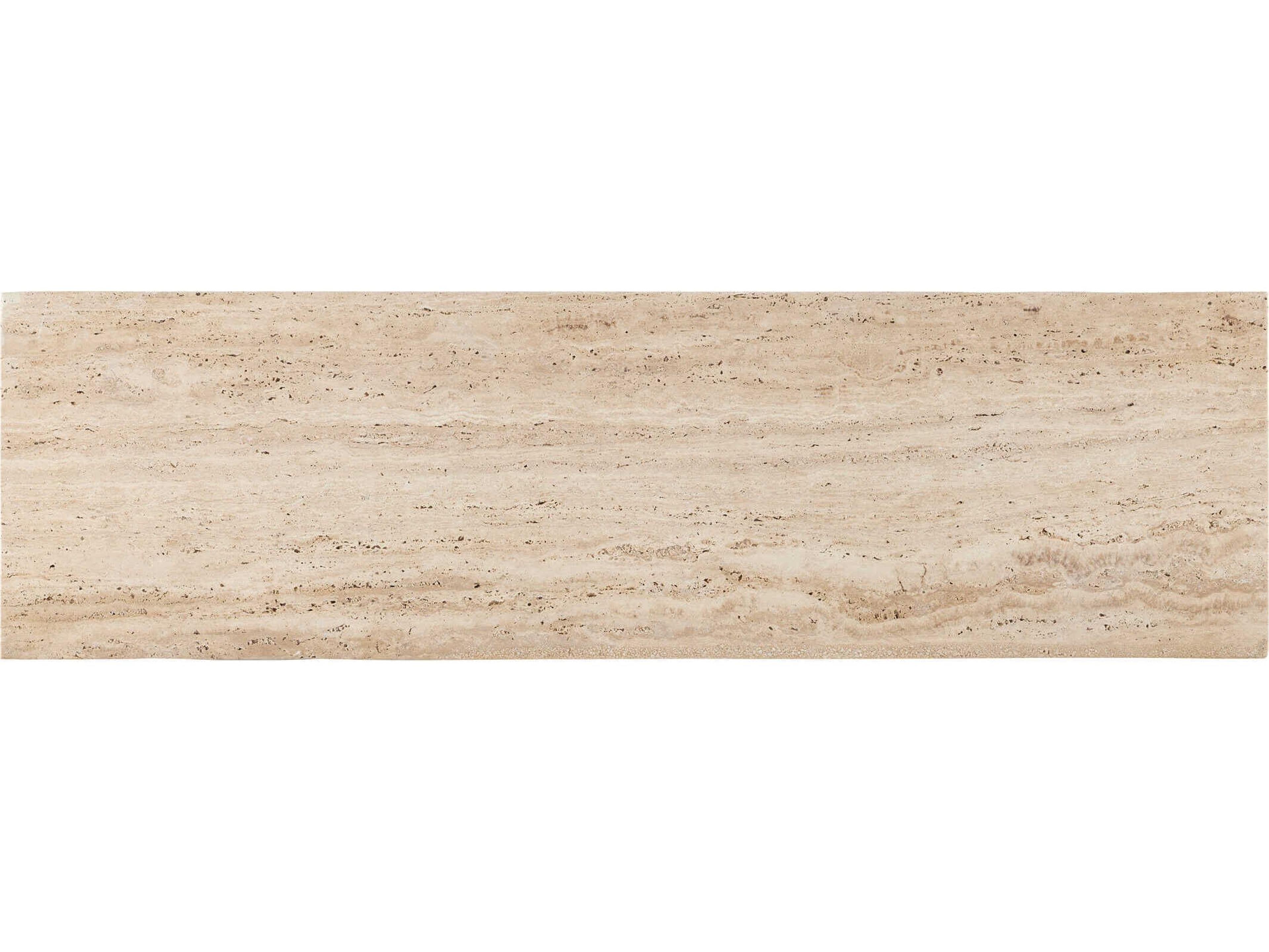 Currey & Company Demi 48" Rectangular Stone Natural Beige Console Table