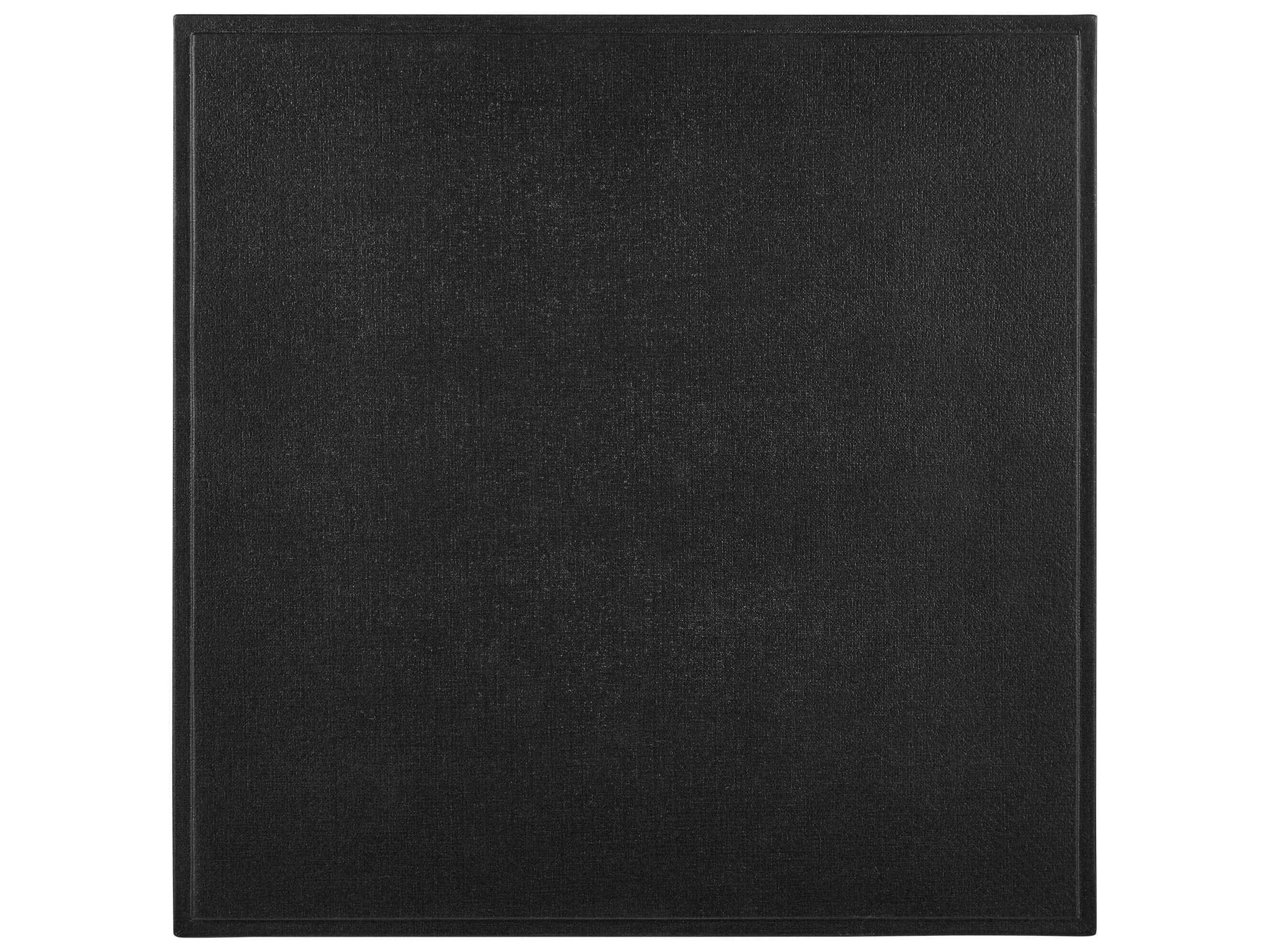 Currey & Company Verona 22" Square Fabric Black Lacquered Linen Champagne End Table