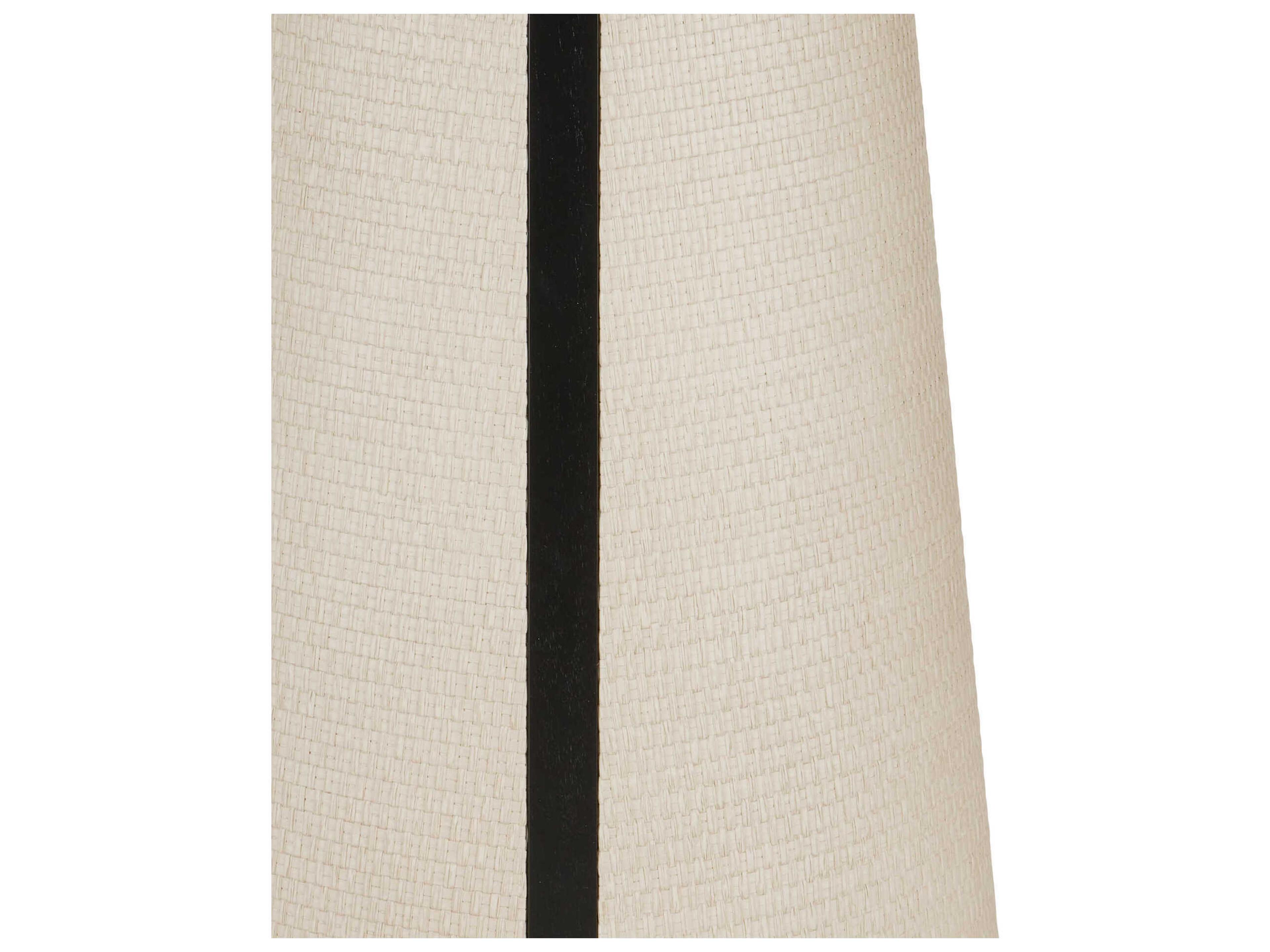 Currey & Company Deanna 38" Round Wood Ivory Black Foyer Table