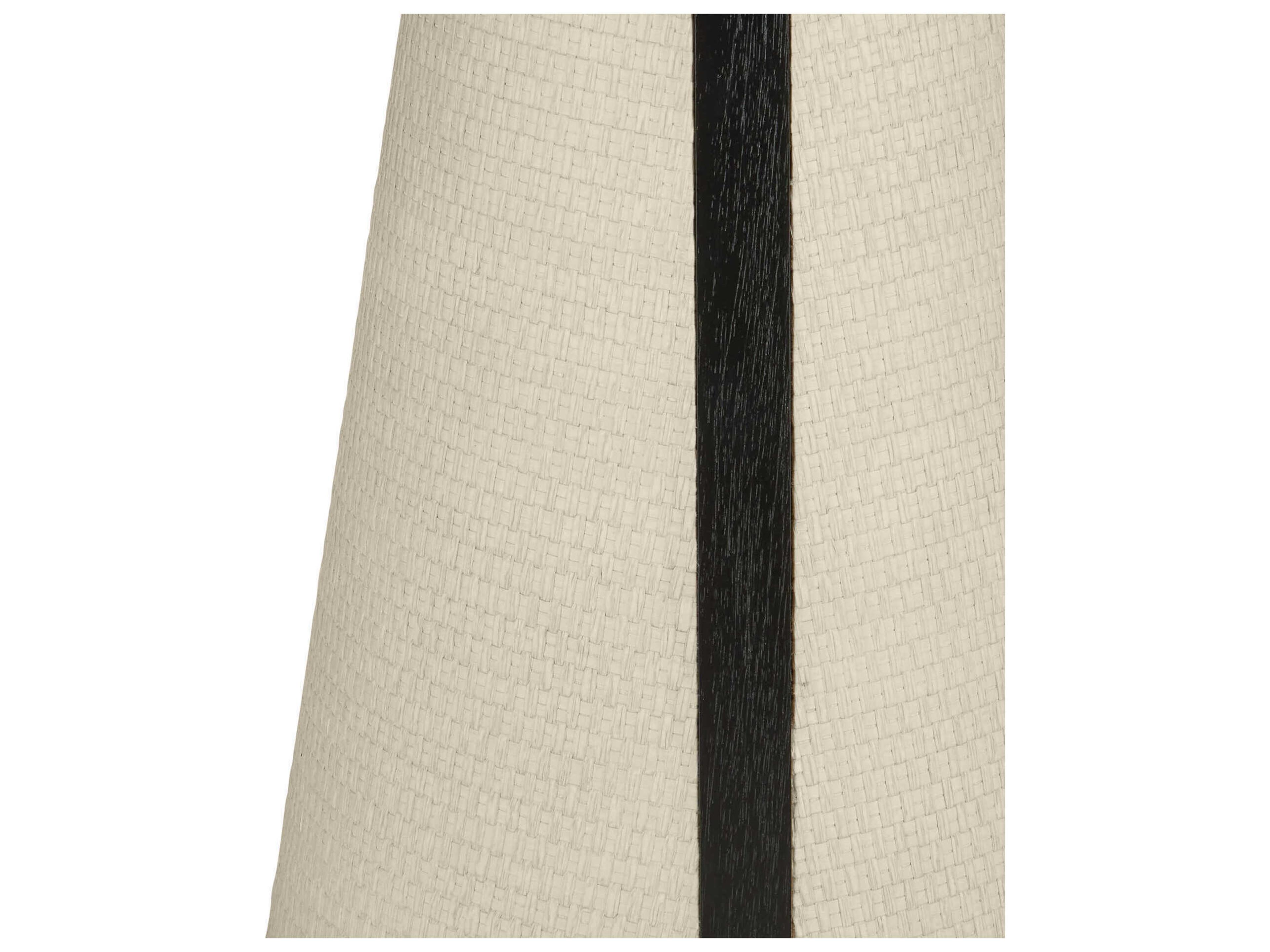 Currey & Company Deanna 22" Round Wood Ivory Black End Table