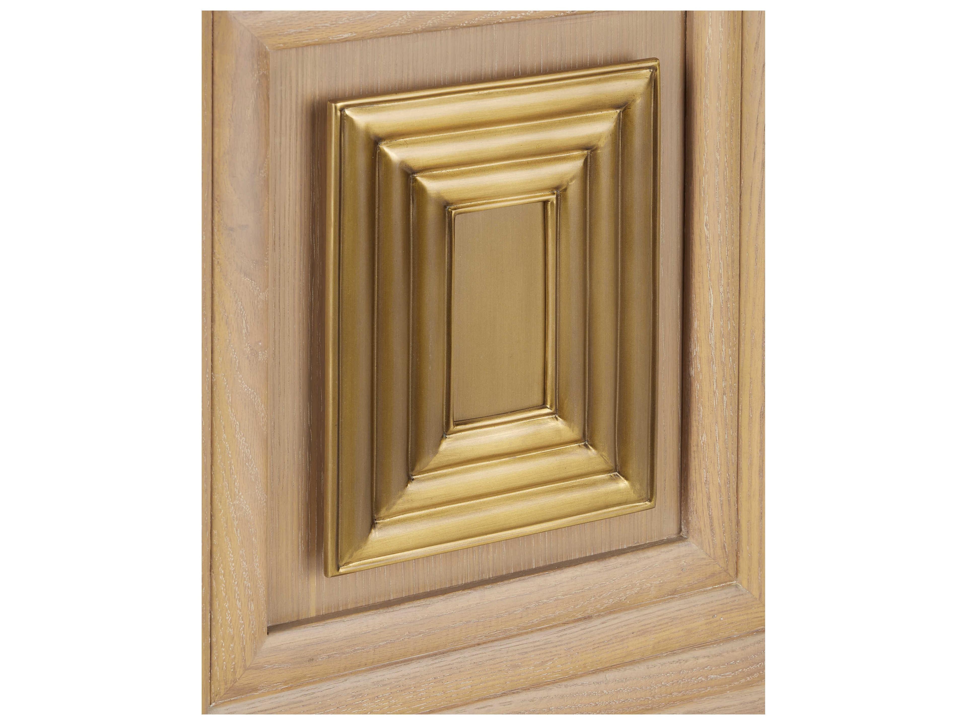 Currey & Company Morombe Rectangular Wood Washed Oak Console Table