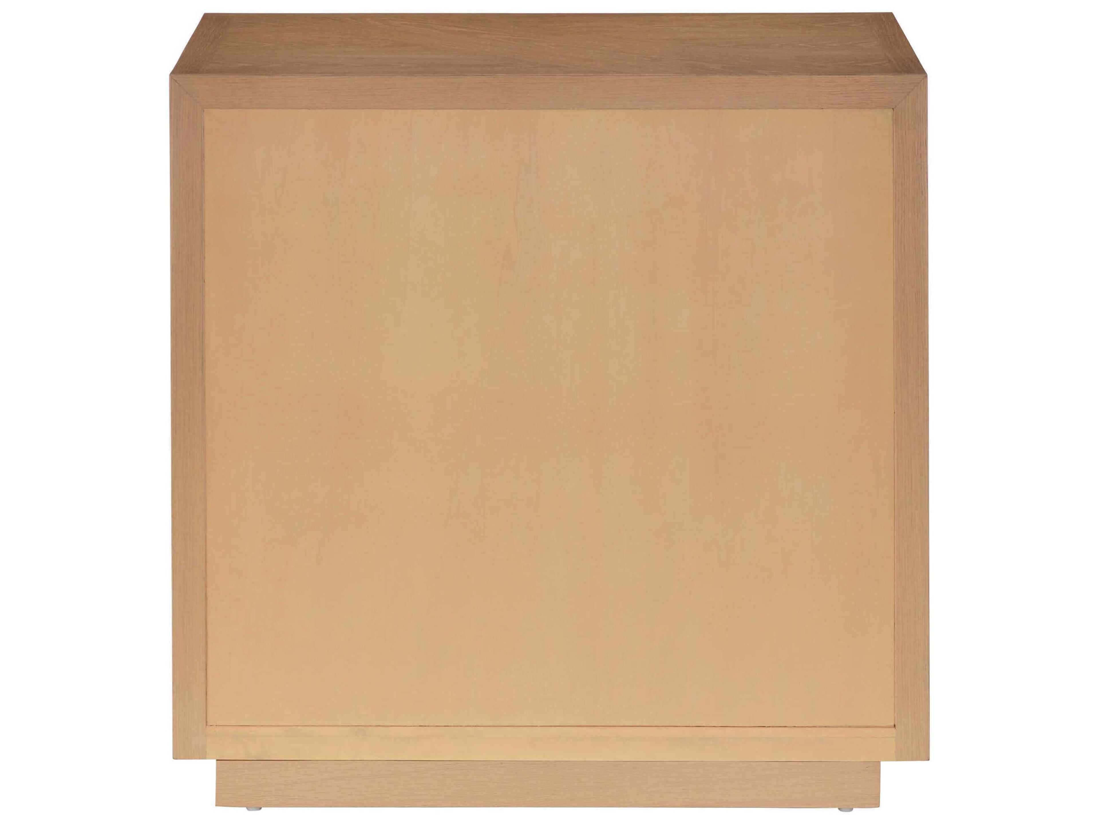 Currey & Company Margot 3-Drawers Oak Wood Nightstand