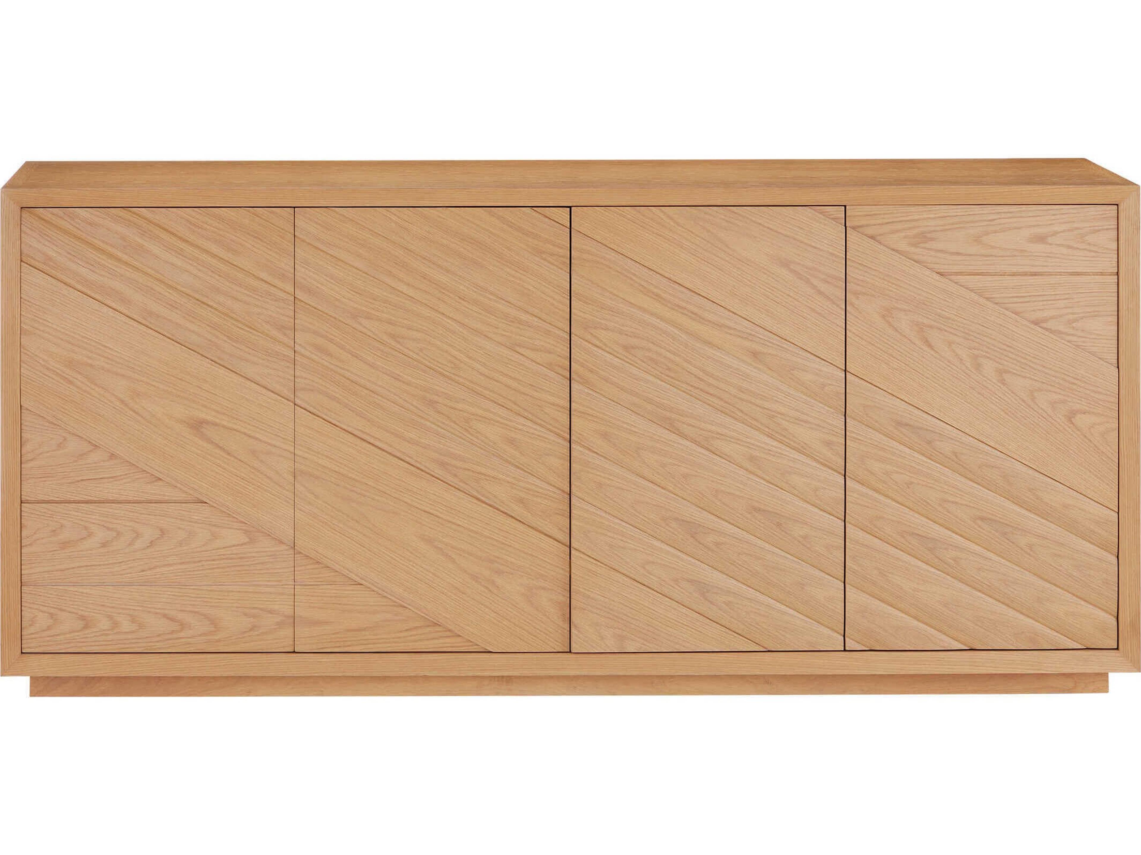 Currey & Company Margot 84" Oak Wood Satin Brown Sideboard