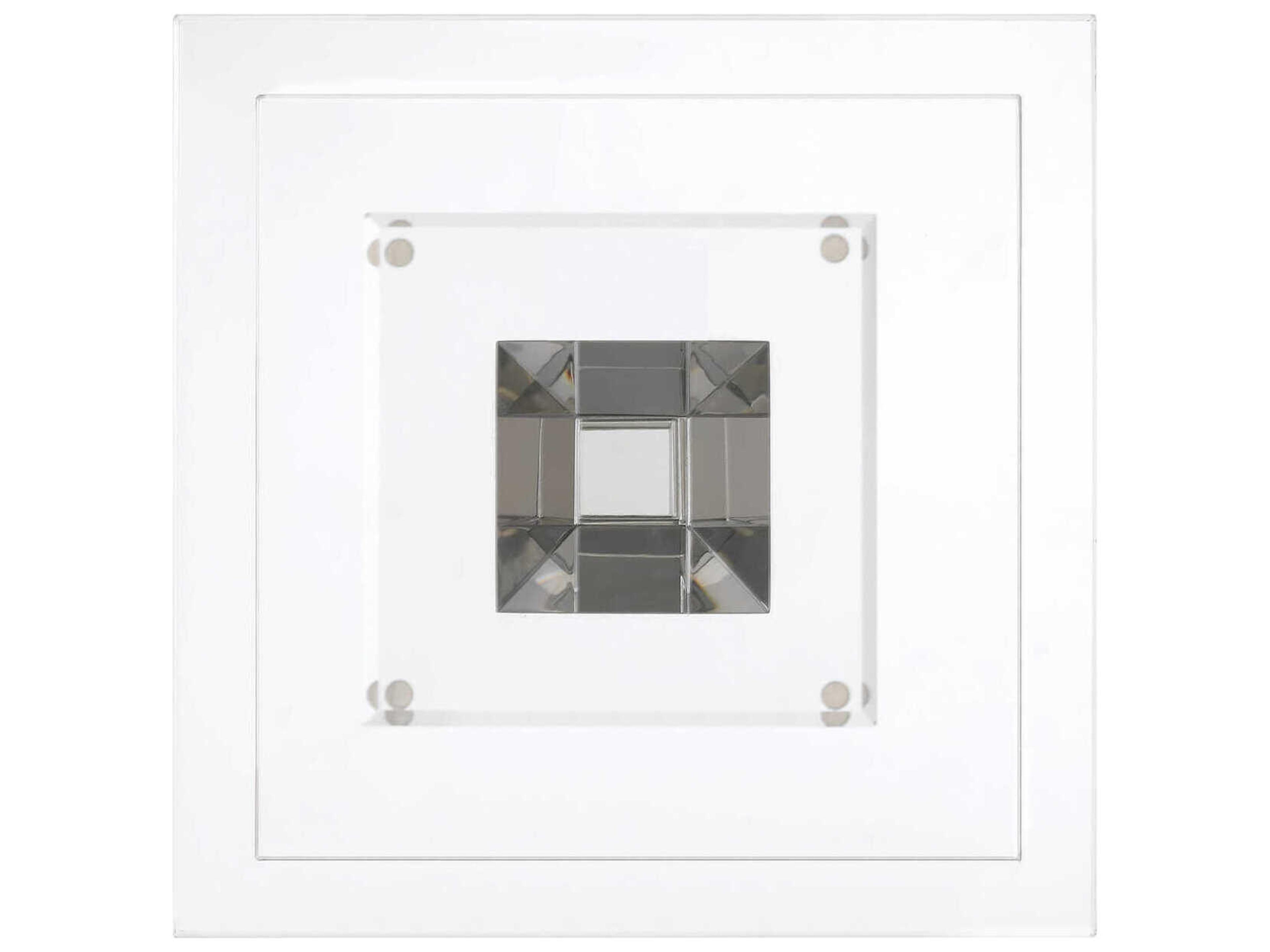 Currey & Company Tiana Square Clear End Table