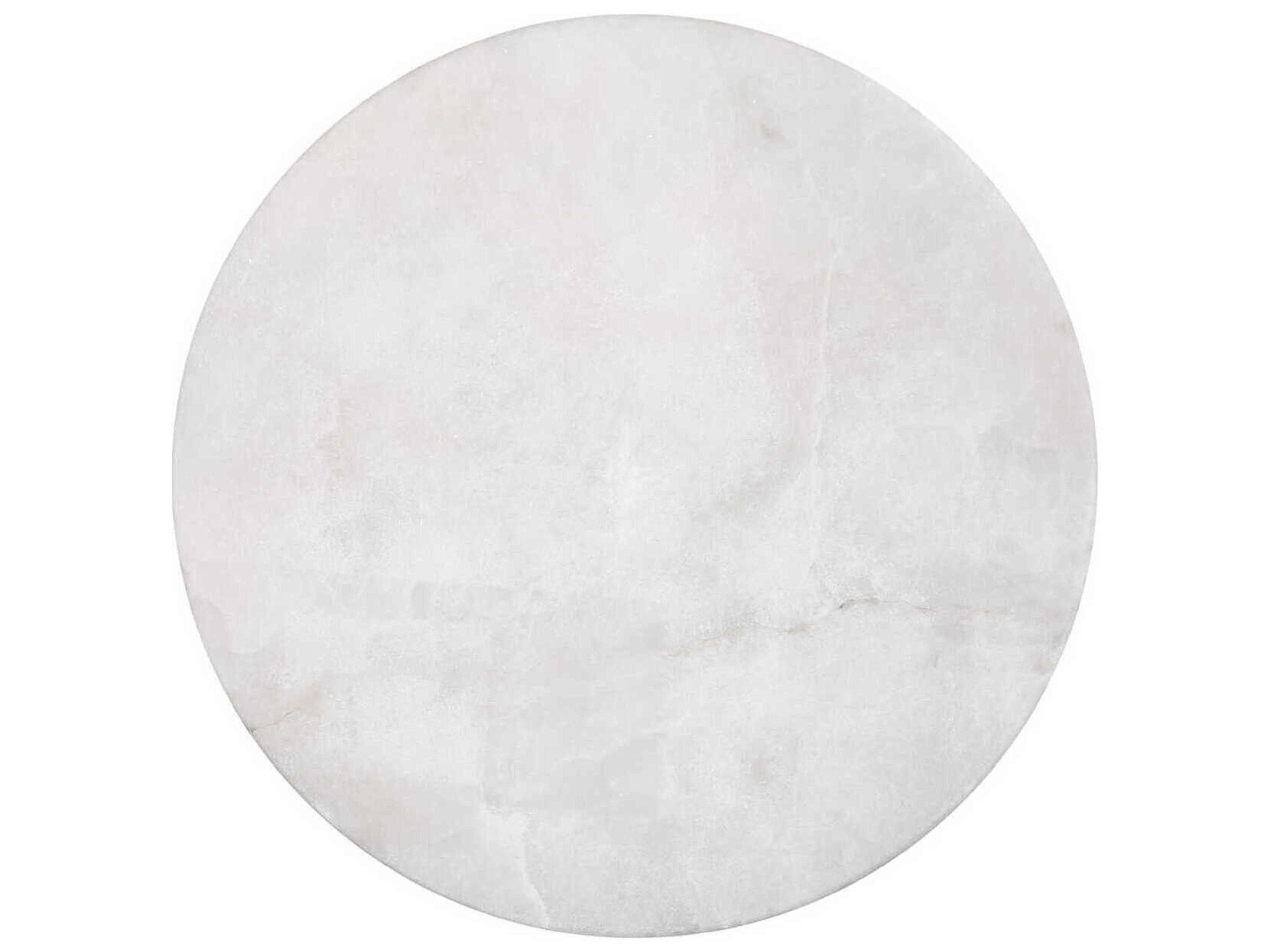 Currey & Company Eleanora Round Stone Natural Brass End Table