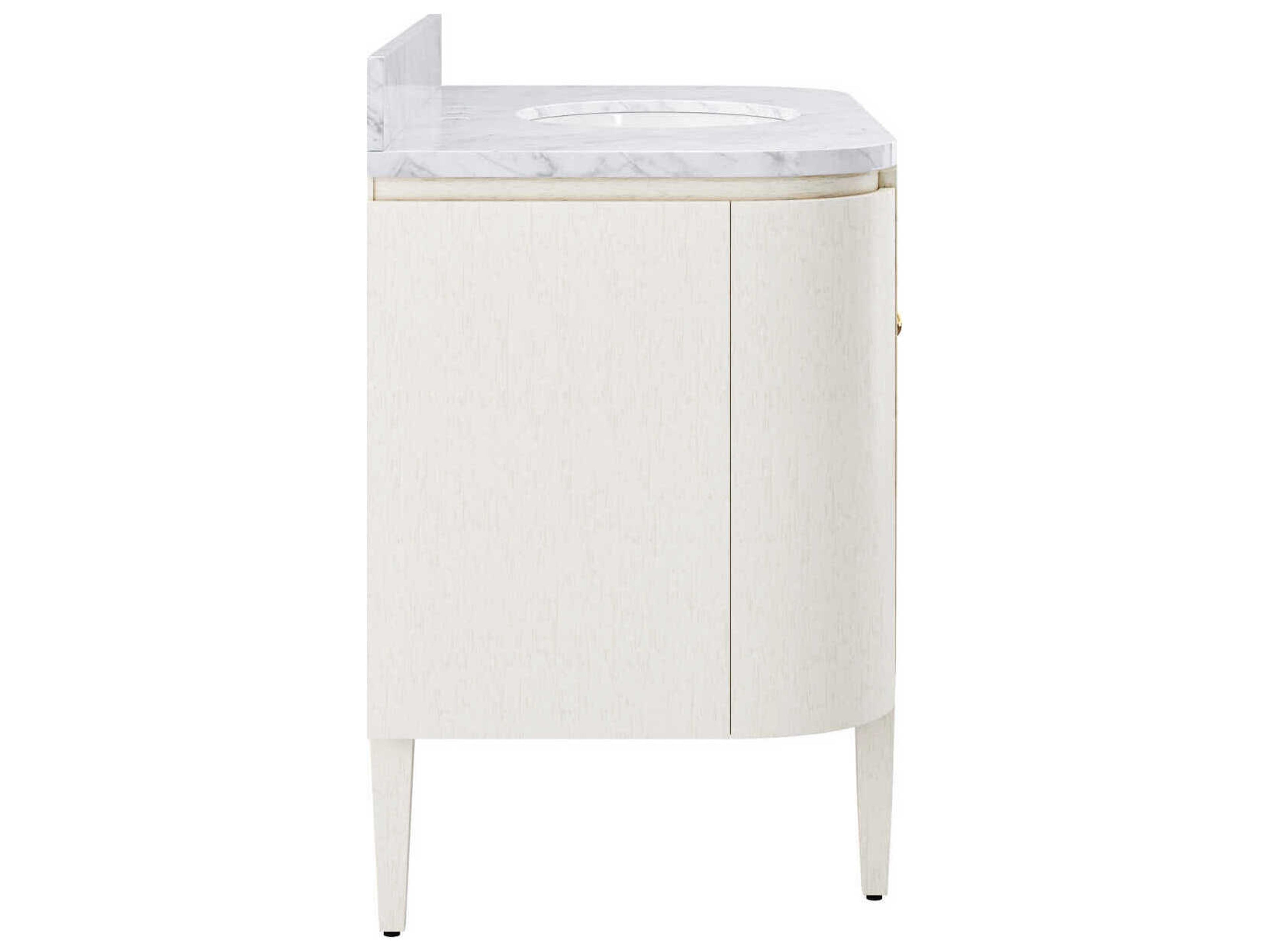 Currey & Company Briallen 48" Satin White Vanity