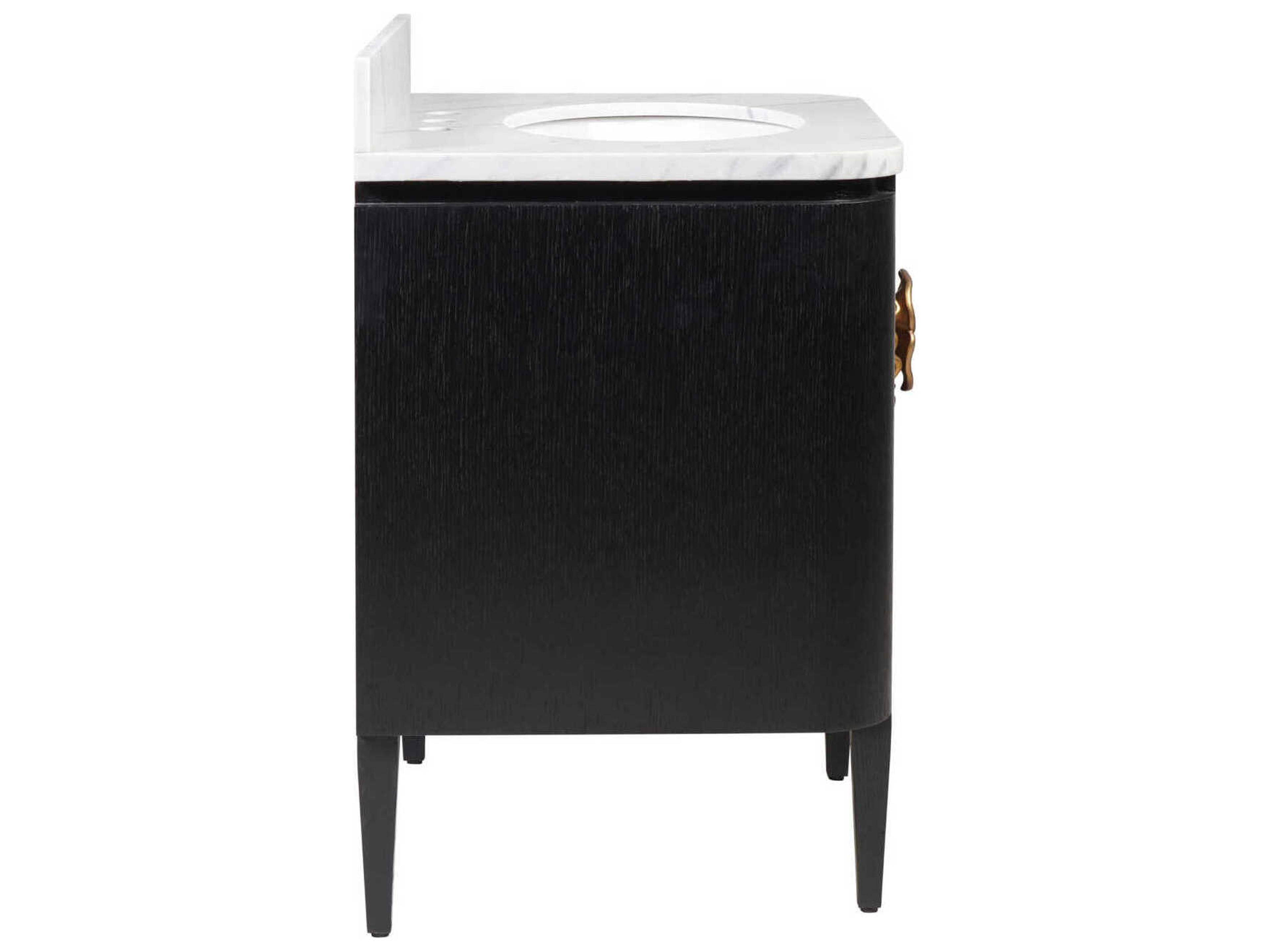 Currey & Company Briallen 30" Satin Black Vanity