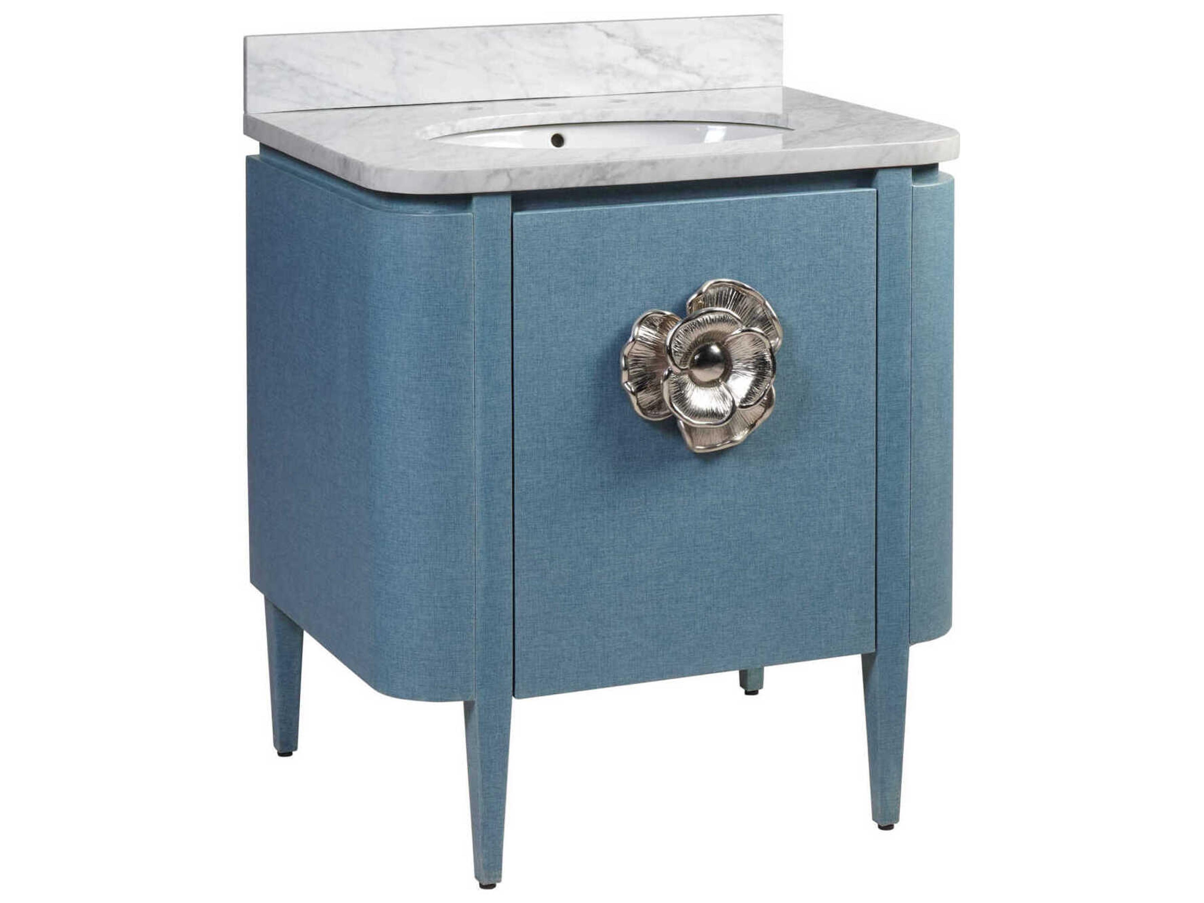 Currey & Company Briallen 30" Textured Blue Vanity