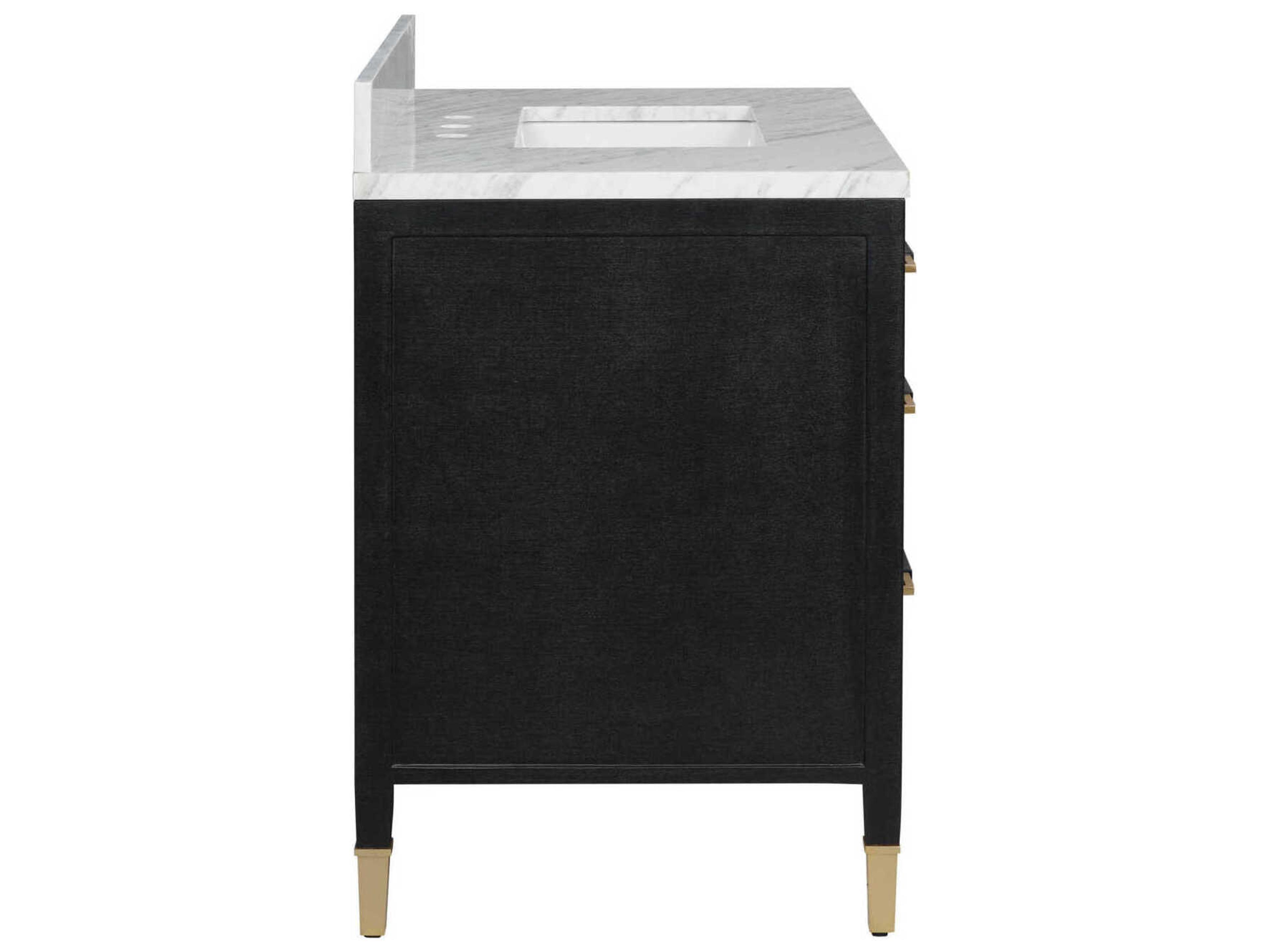 Currey & Company Verona 36" Textured Black Vanity