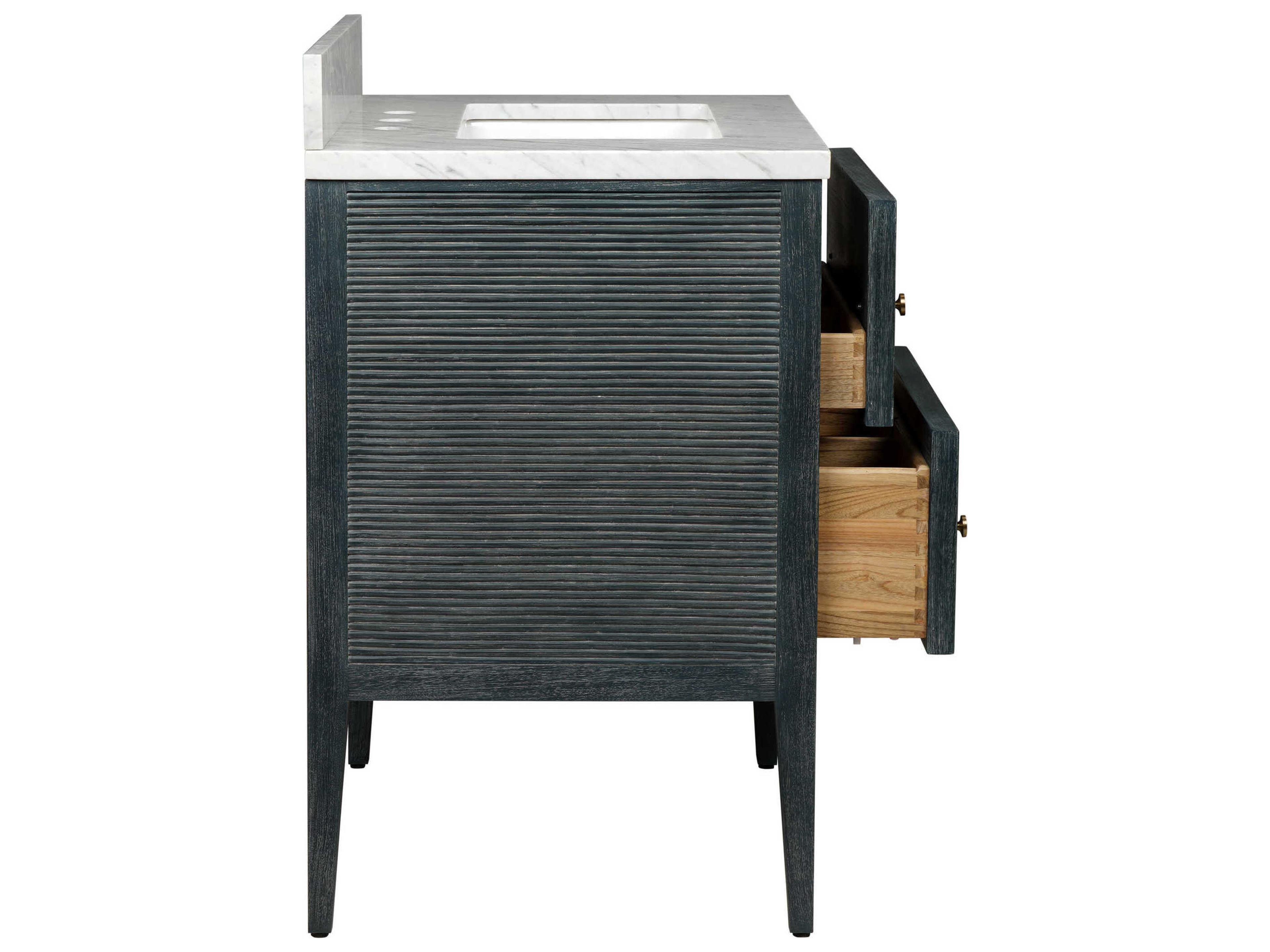 Currey & Company Santos 28" Textured Navy Vanity