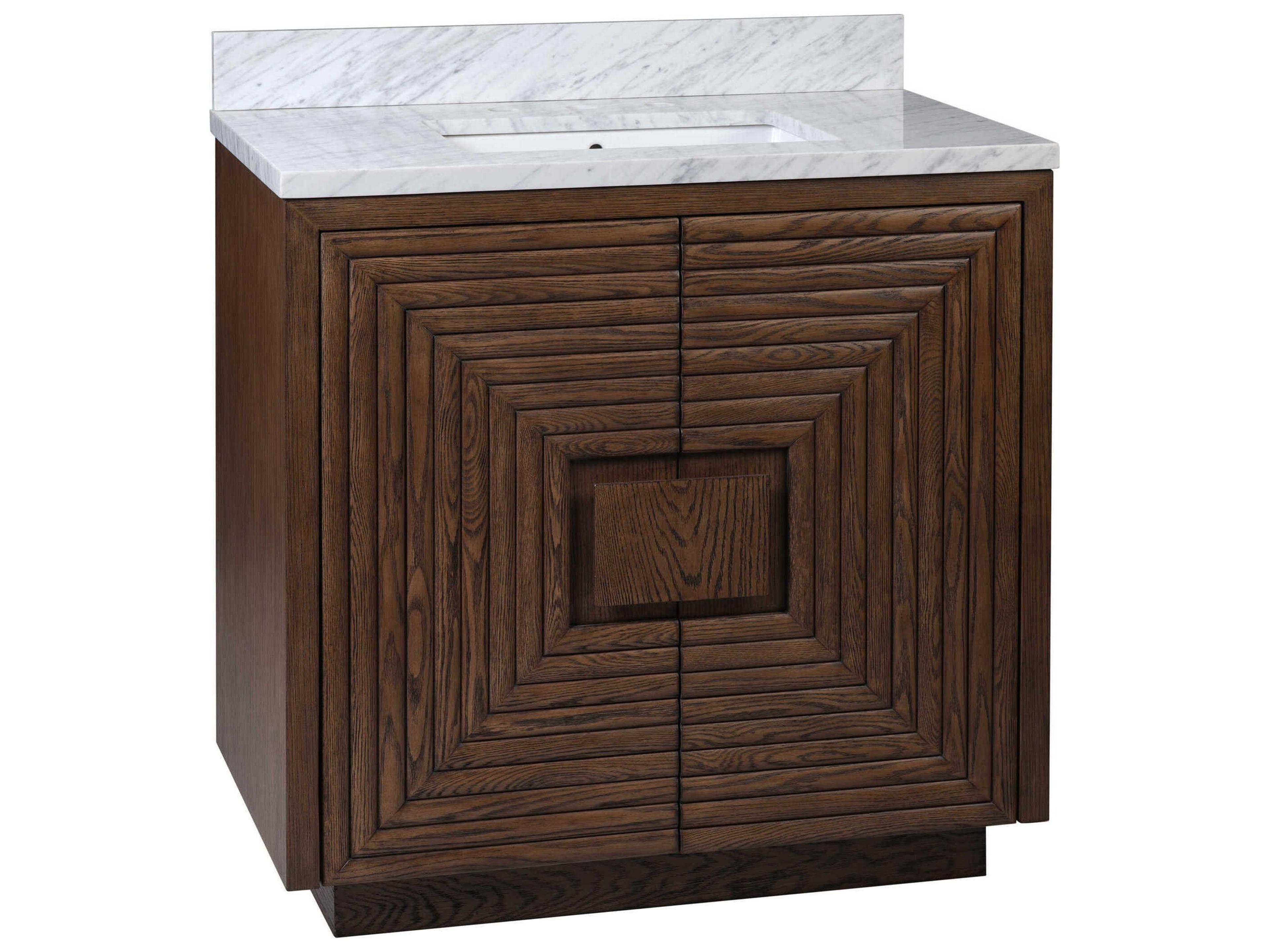 Currey & Company Morombe 36" Cocoa Marble Vanity