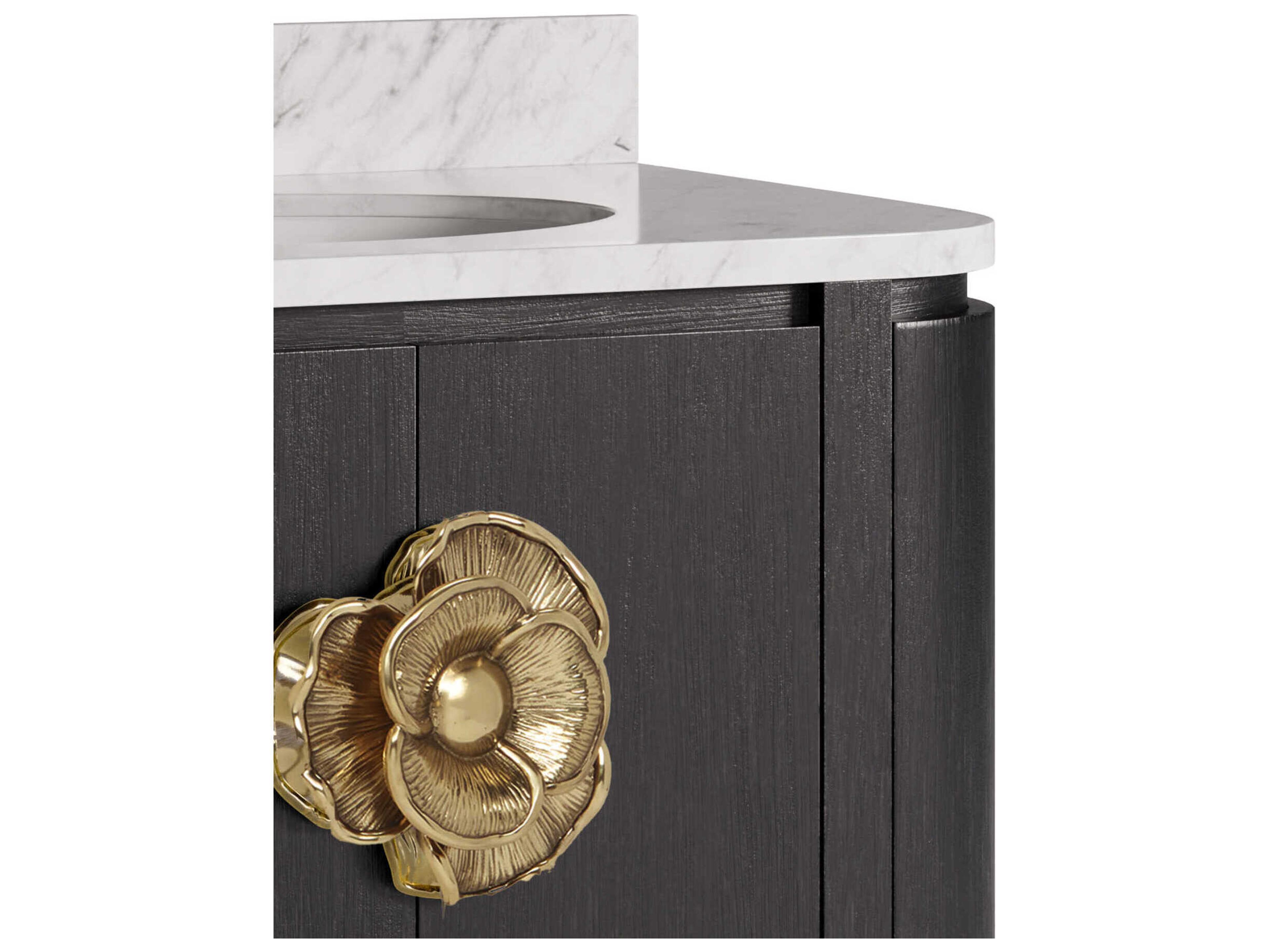 Currey & Company Briallen 36" Black Vanity