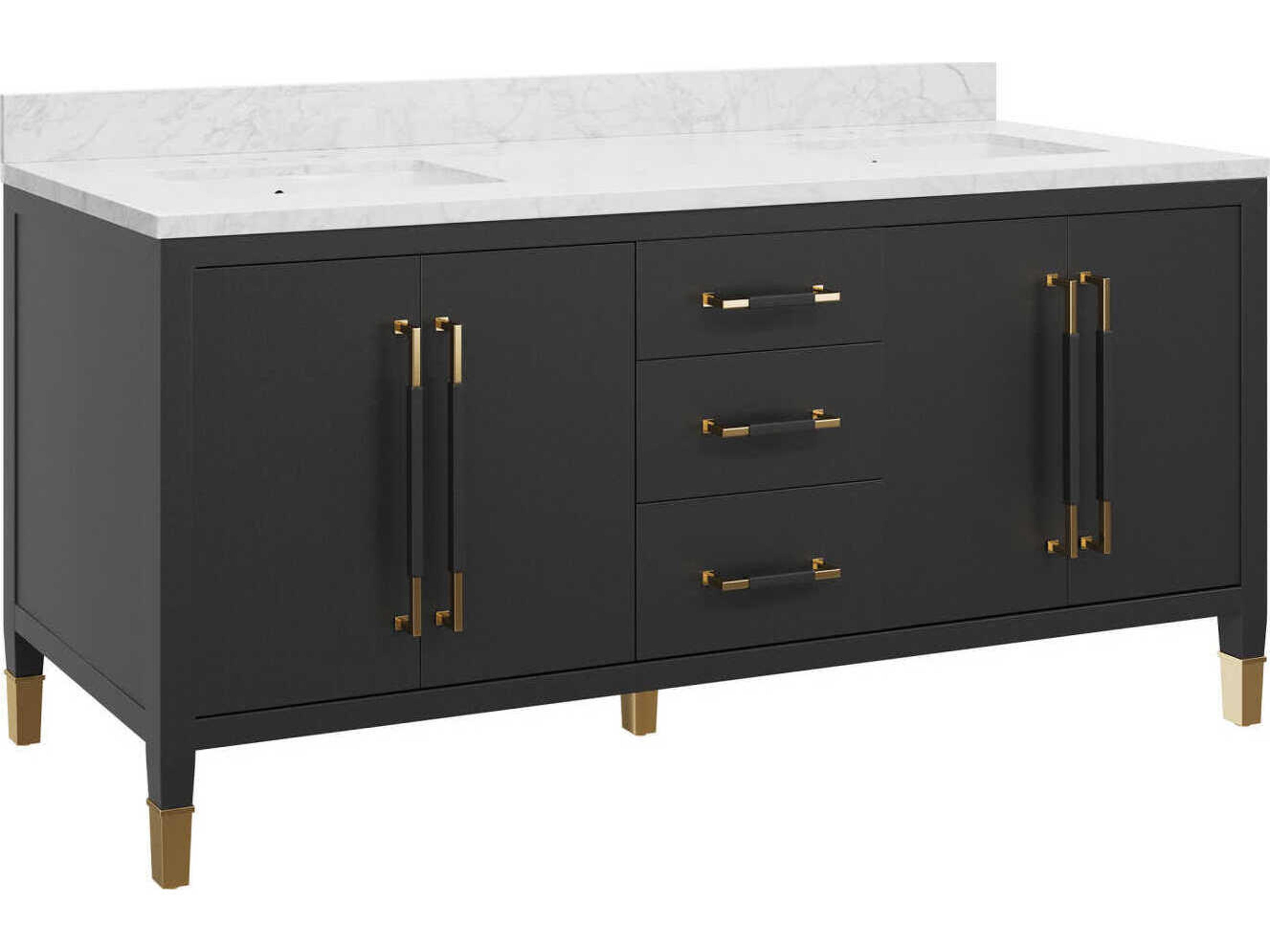 Currey & Company Verona 72" Black Vanity