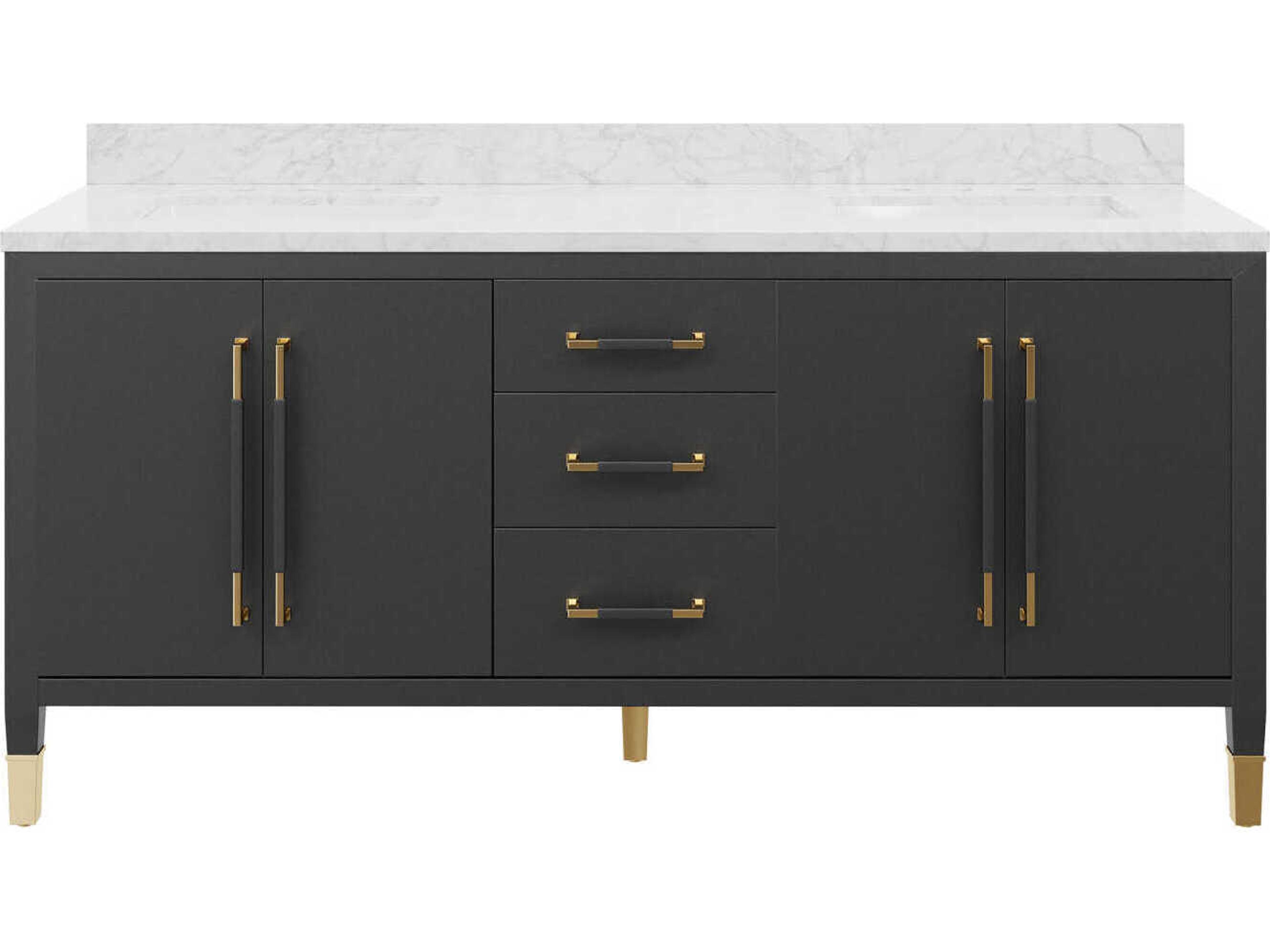 Currey & Company Verona 72" Black Vanity