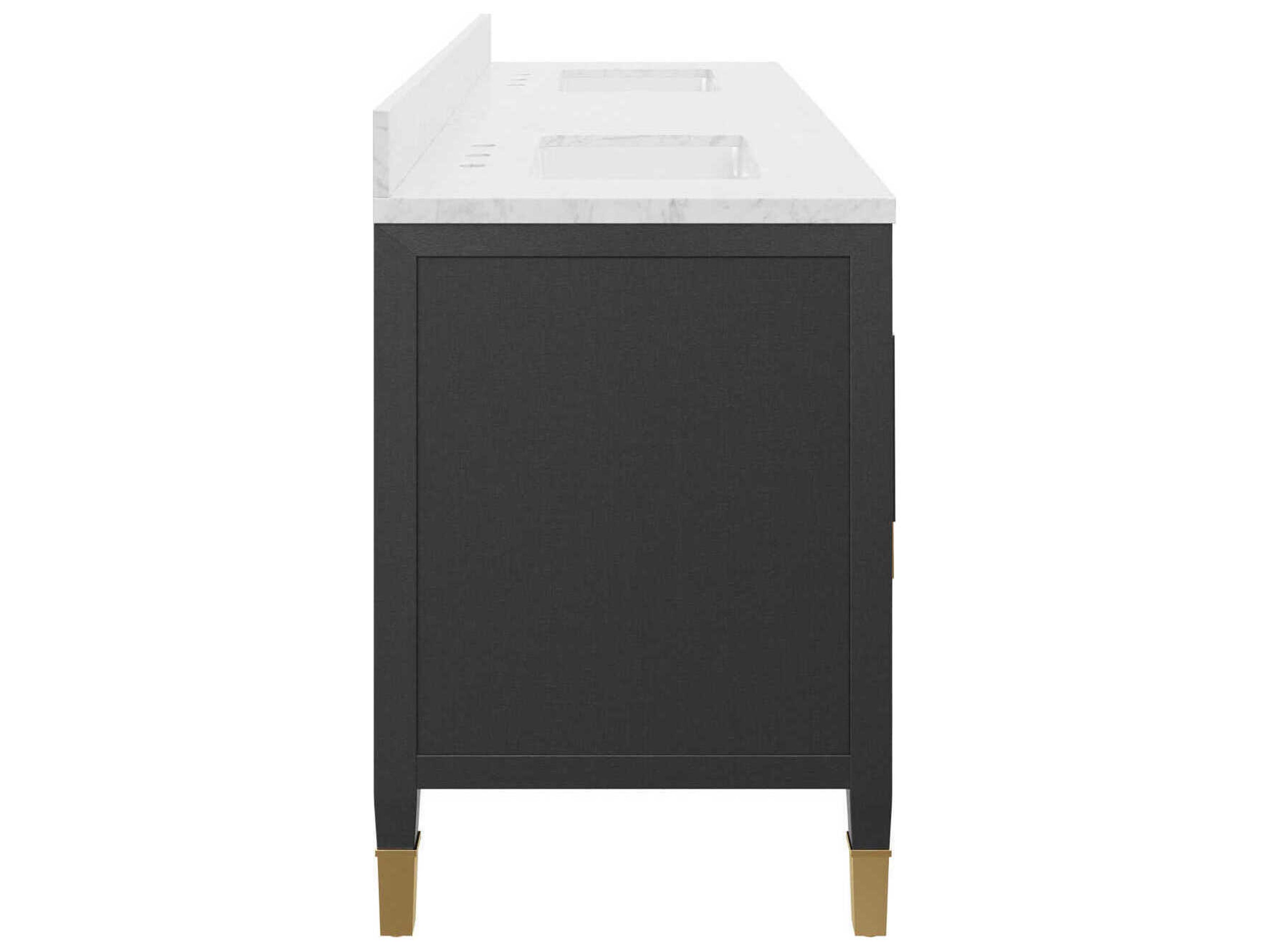 Currey & Company Verona 72" Black Vanity