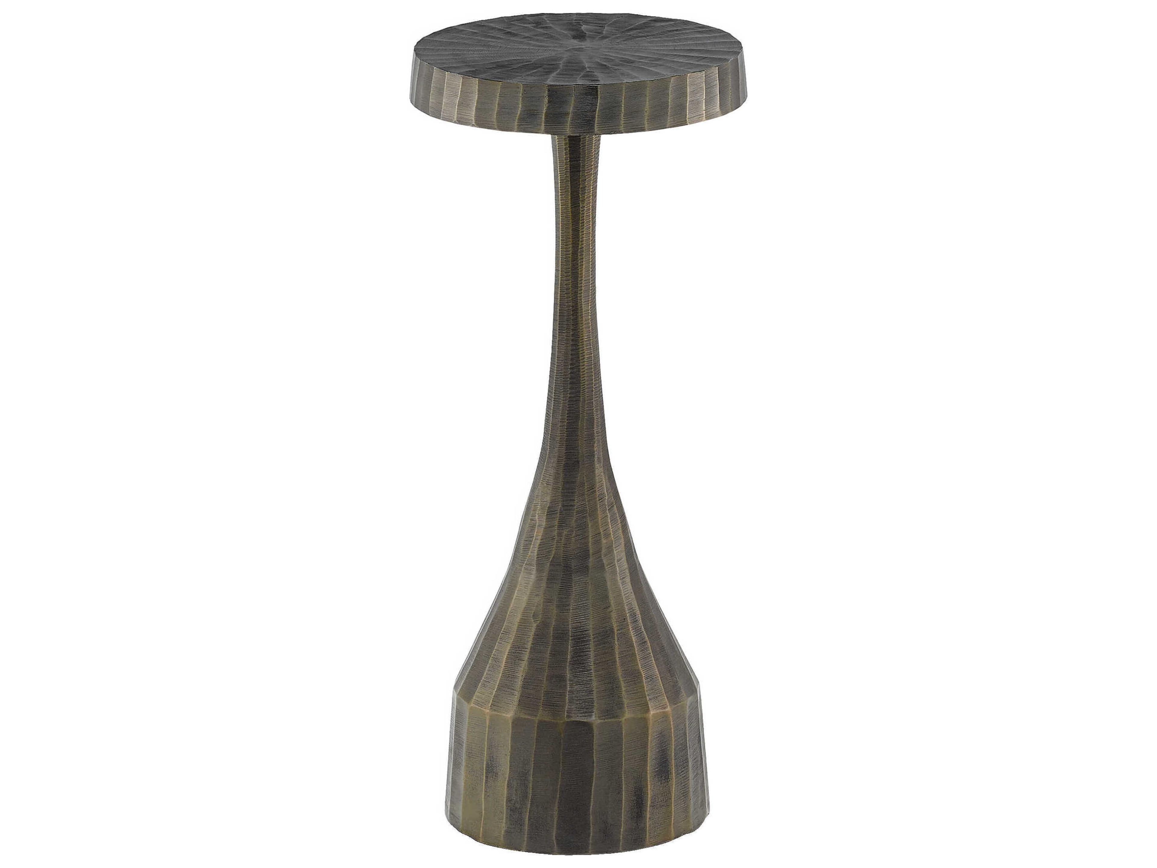 urrey & Company Luca Round Metal End Table