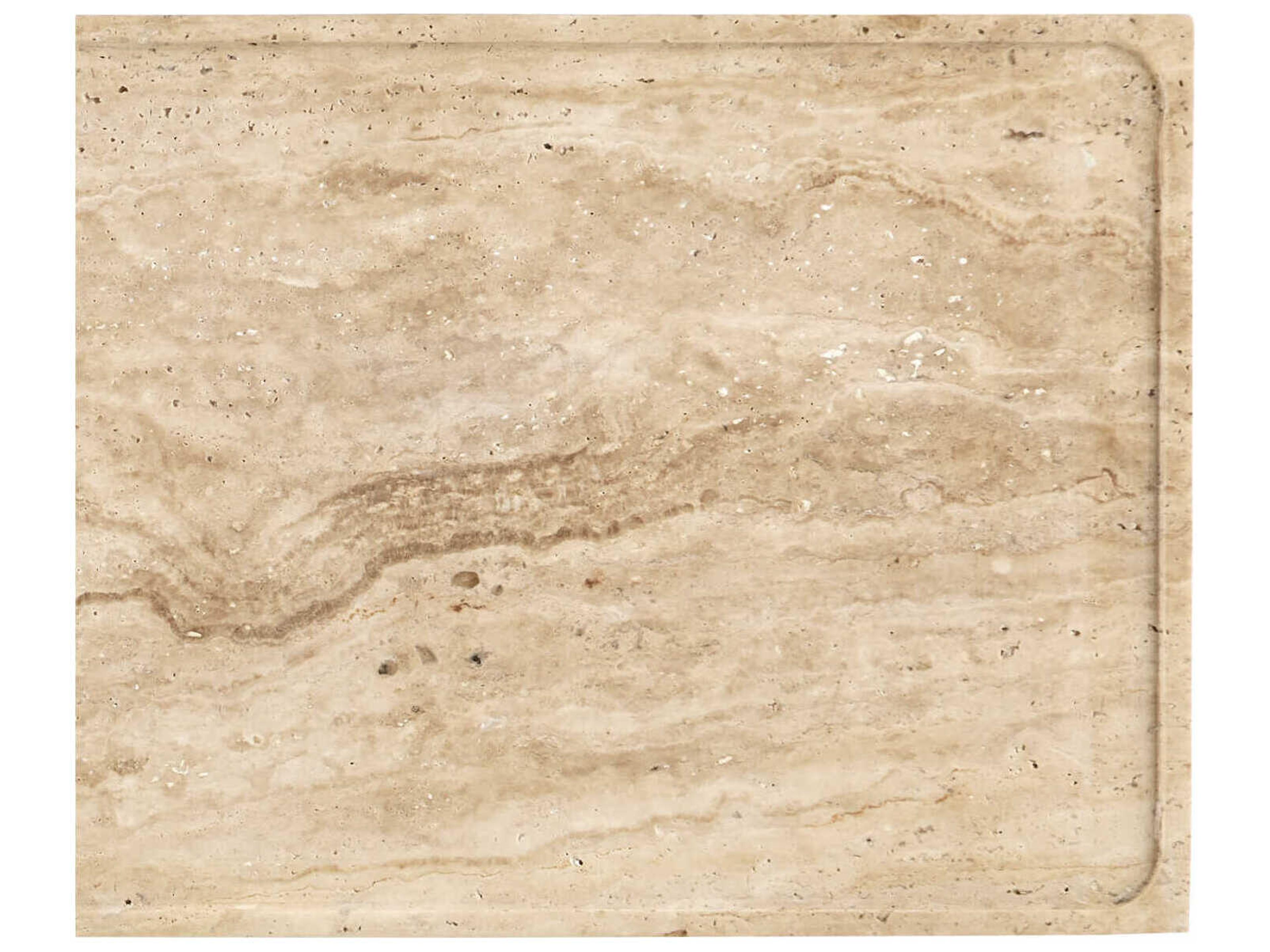 Currey & Company Boyles Rectangular Stone Natural Black End Table