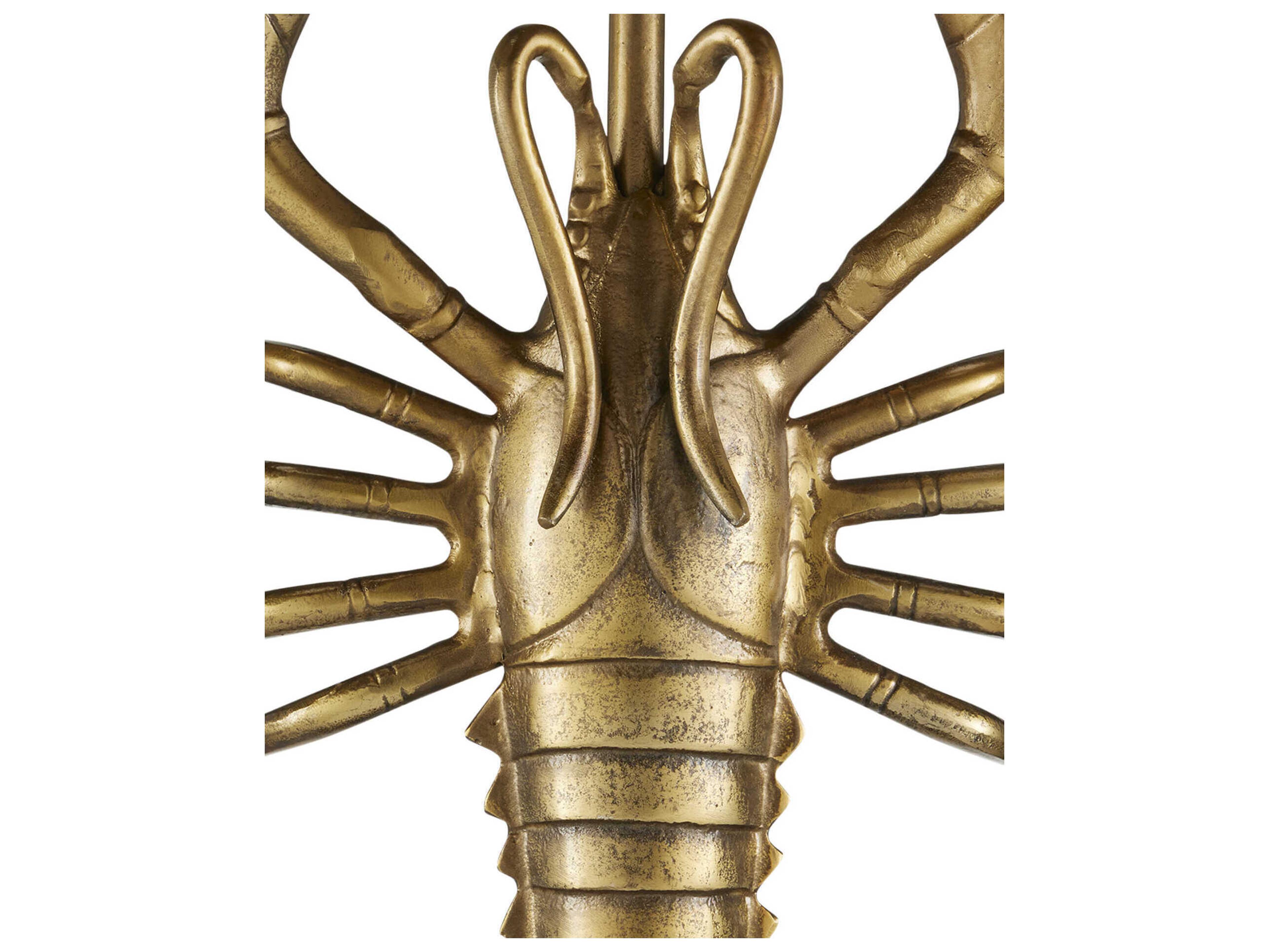 Currey & Company Georgetown Round Metal Antique Brass End Table