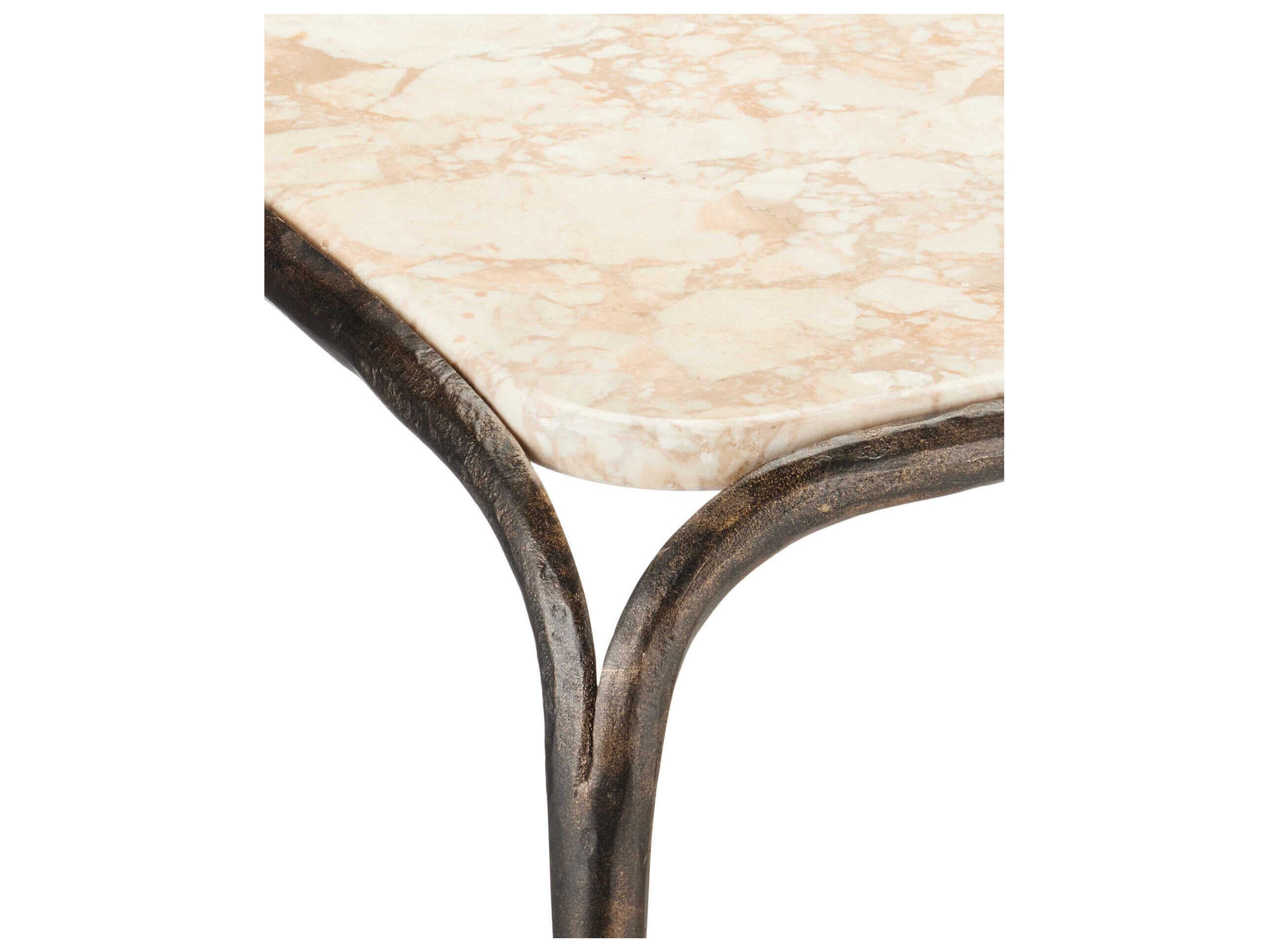 Currey & Company Crema Square Marble End Table