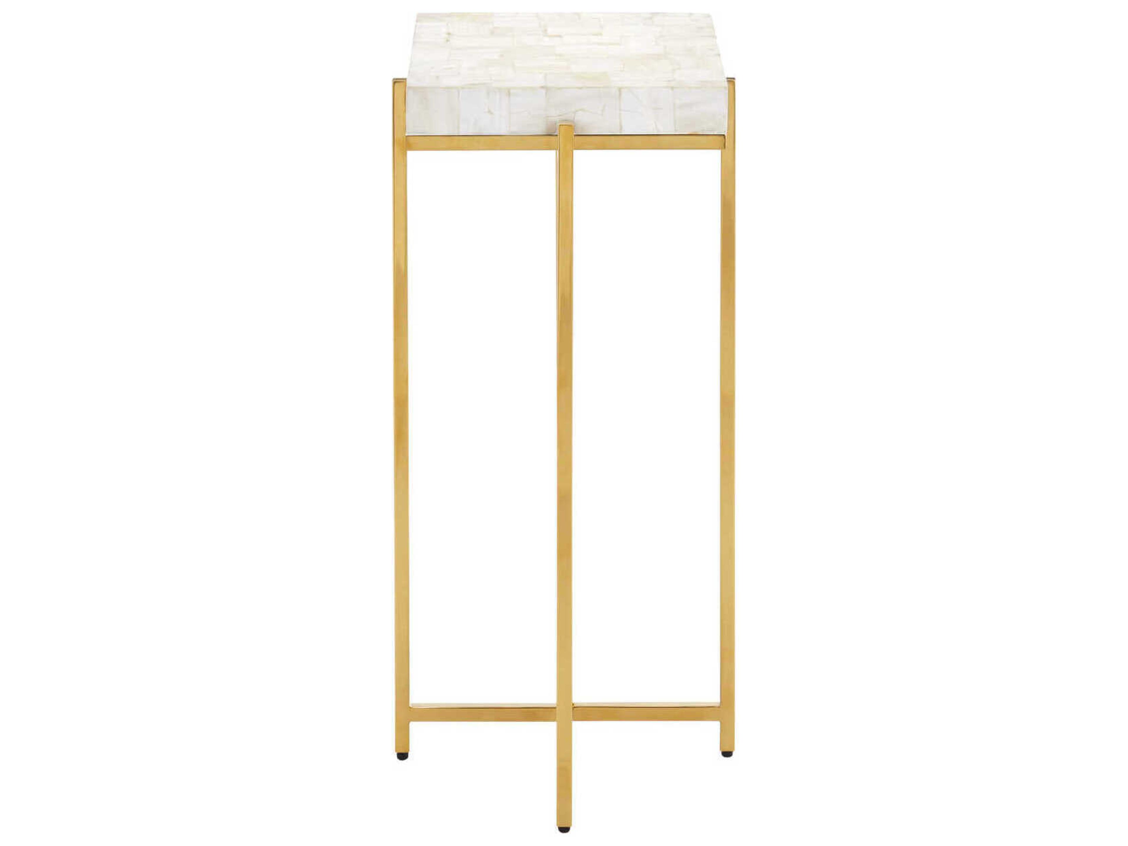 Currey & Company Casey Mother of Pearl End Table