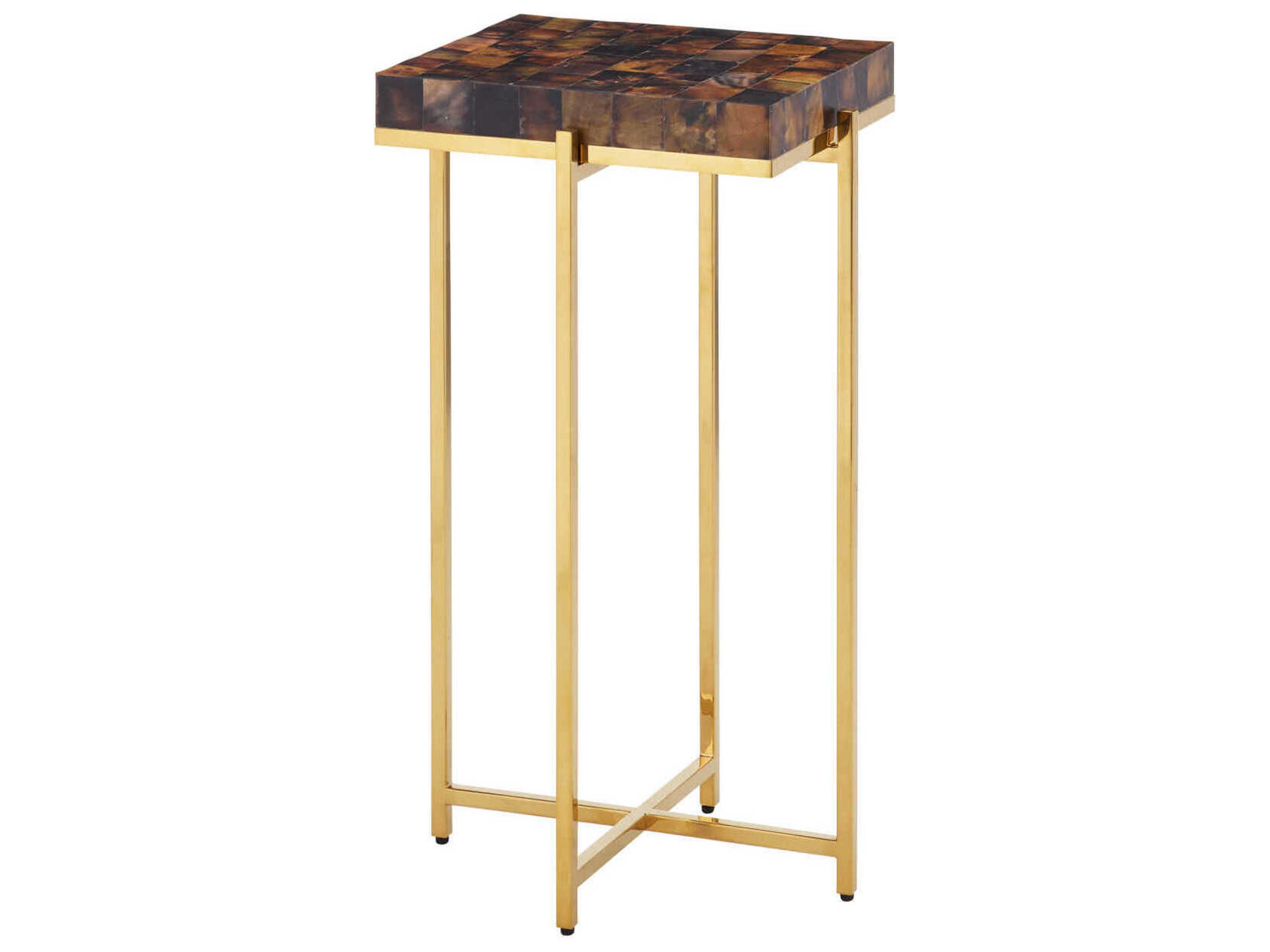Currey & Company Casey Brown End Table