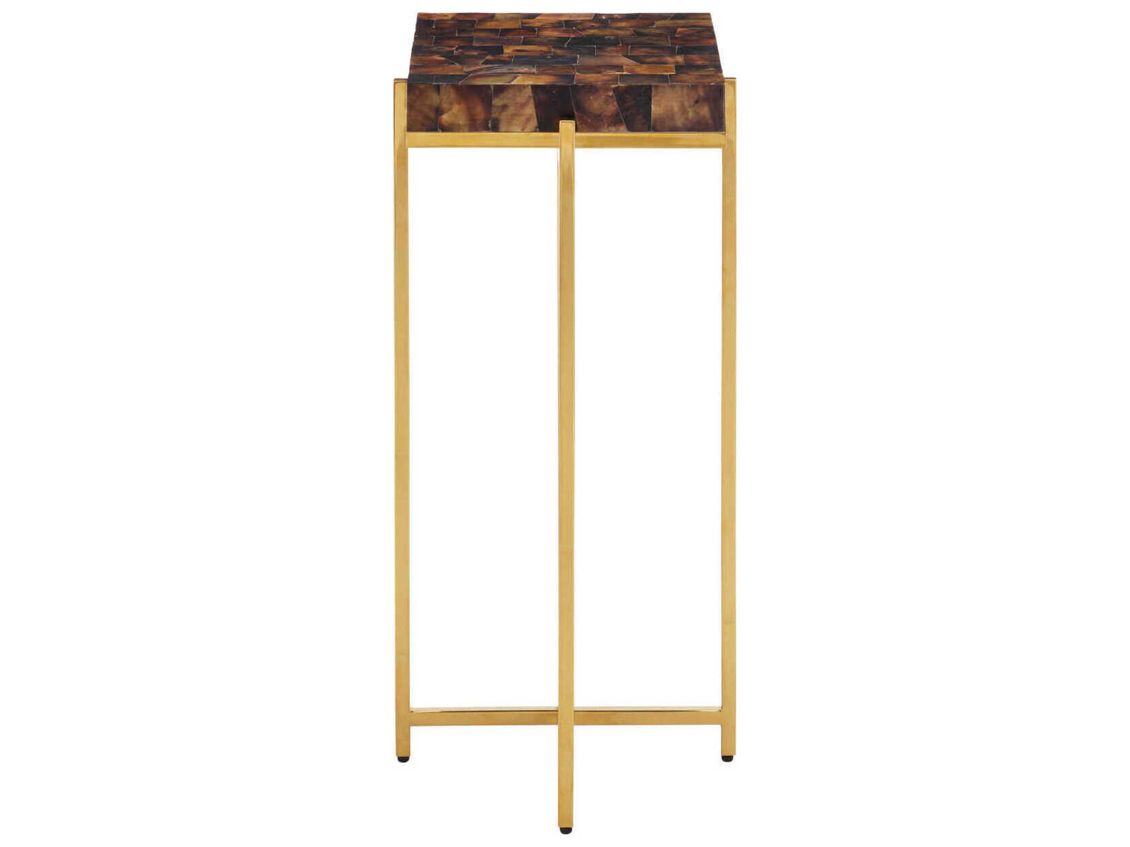 Currey & Company Casey Brown End Table