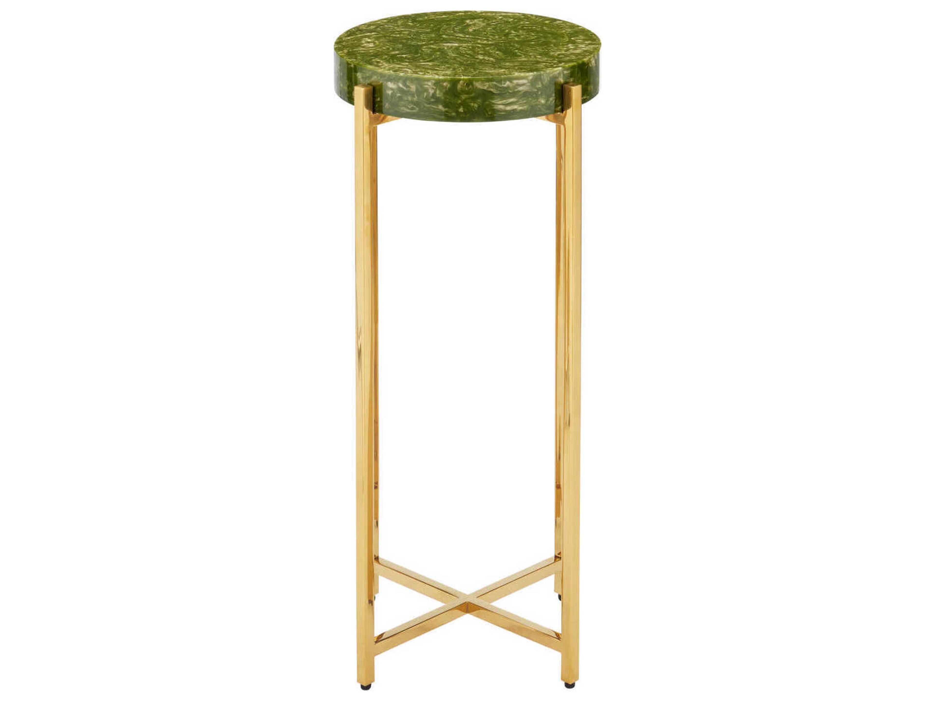 Currey & Company Rina Green End Table