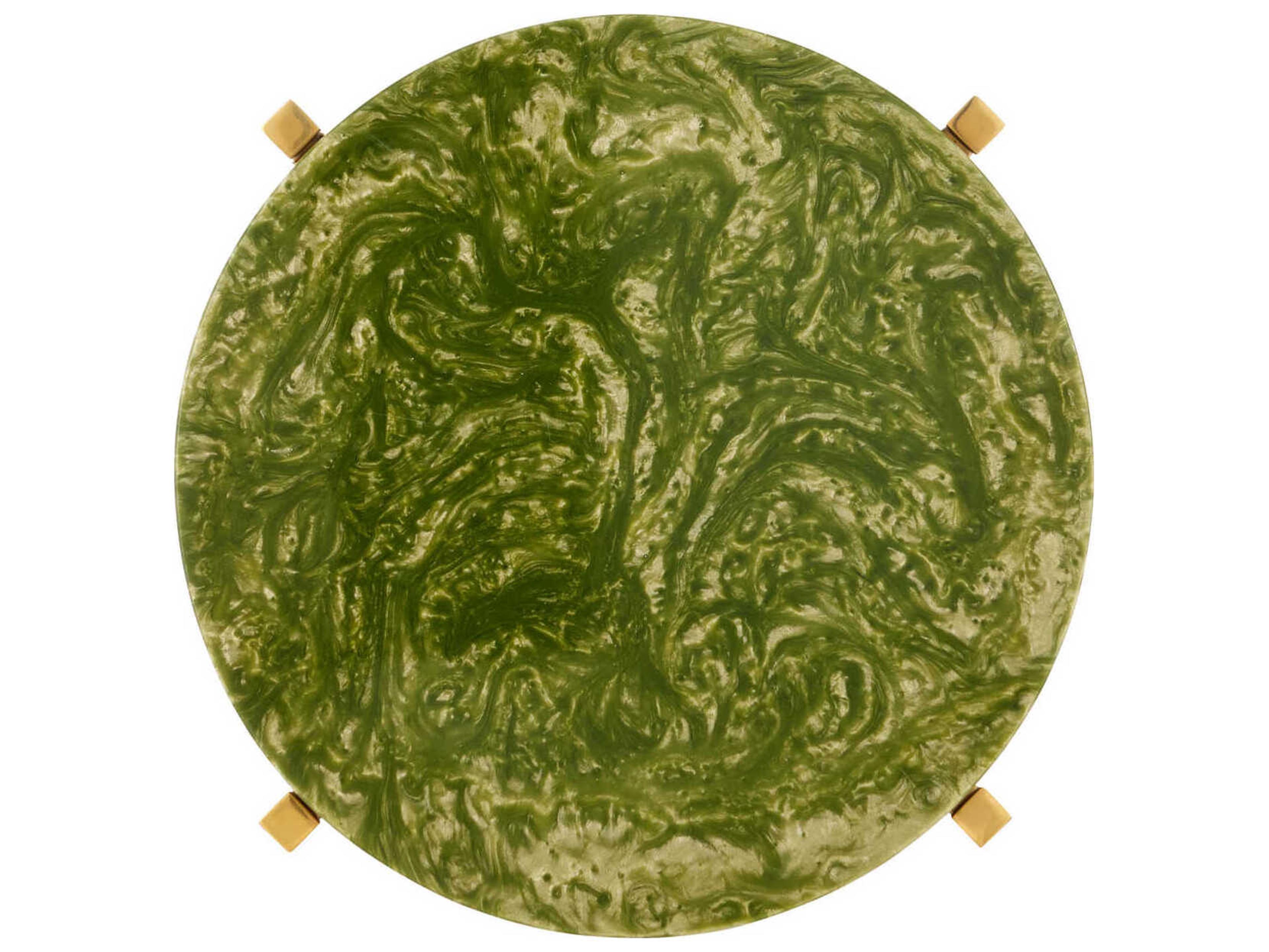 Currey & Company Rina Green End Table