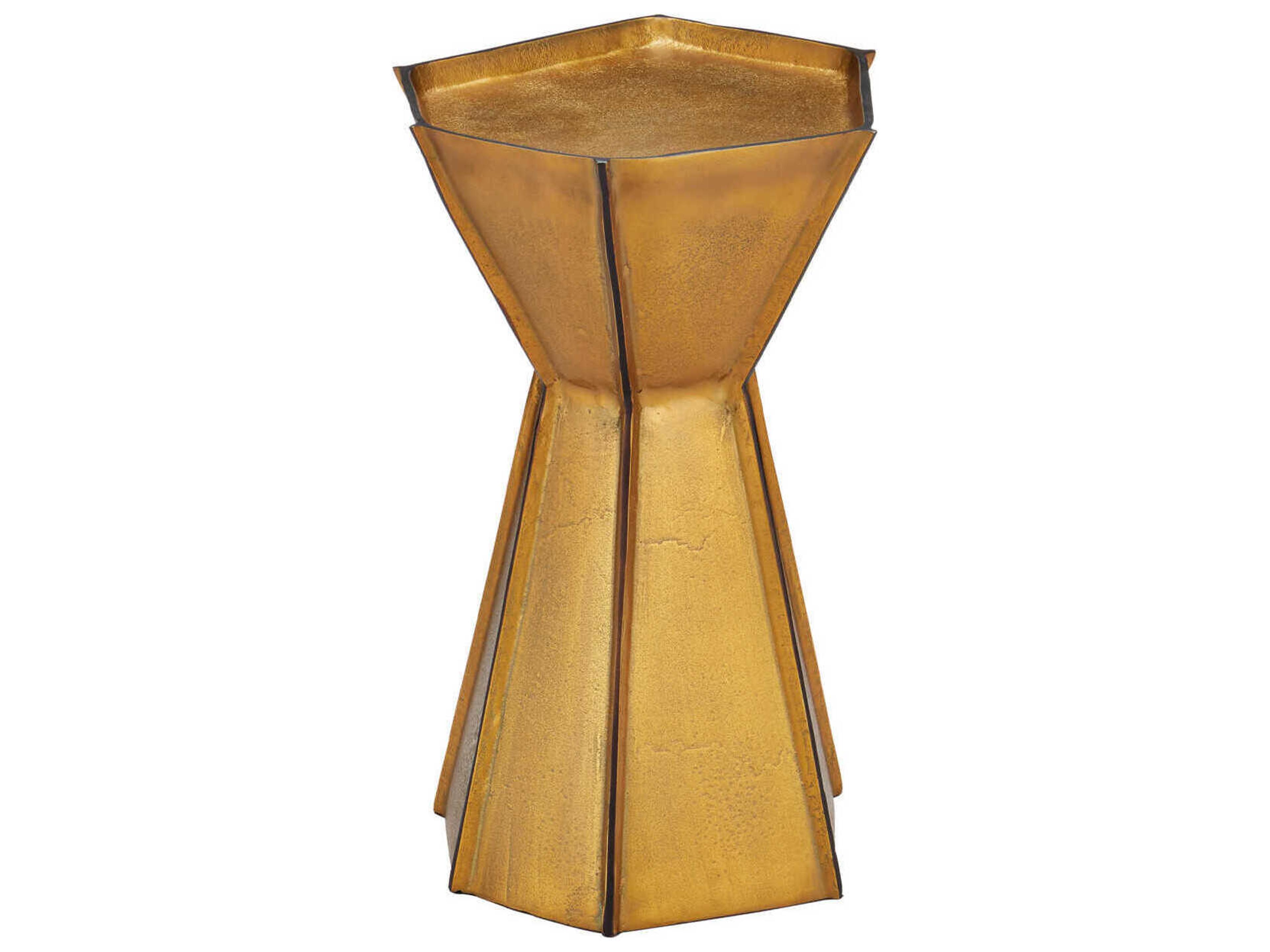 Currey & Company Merola Gold End Table