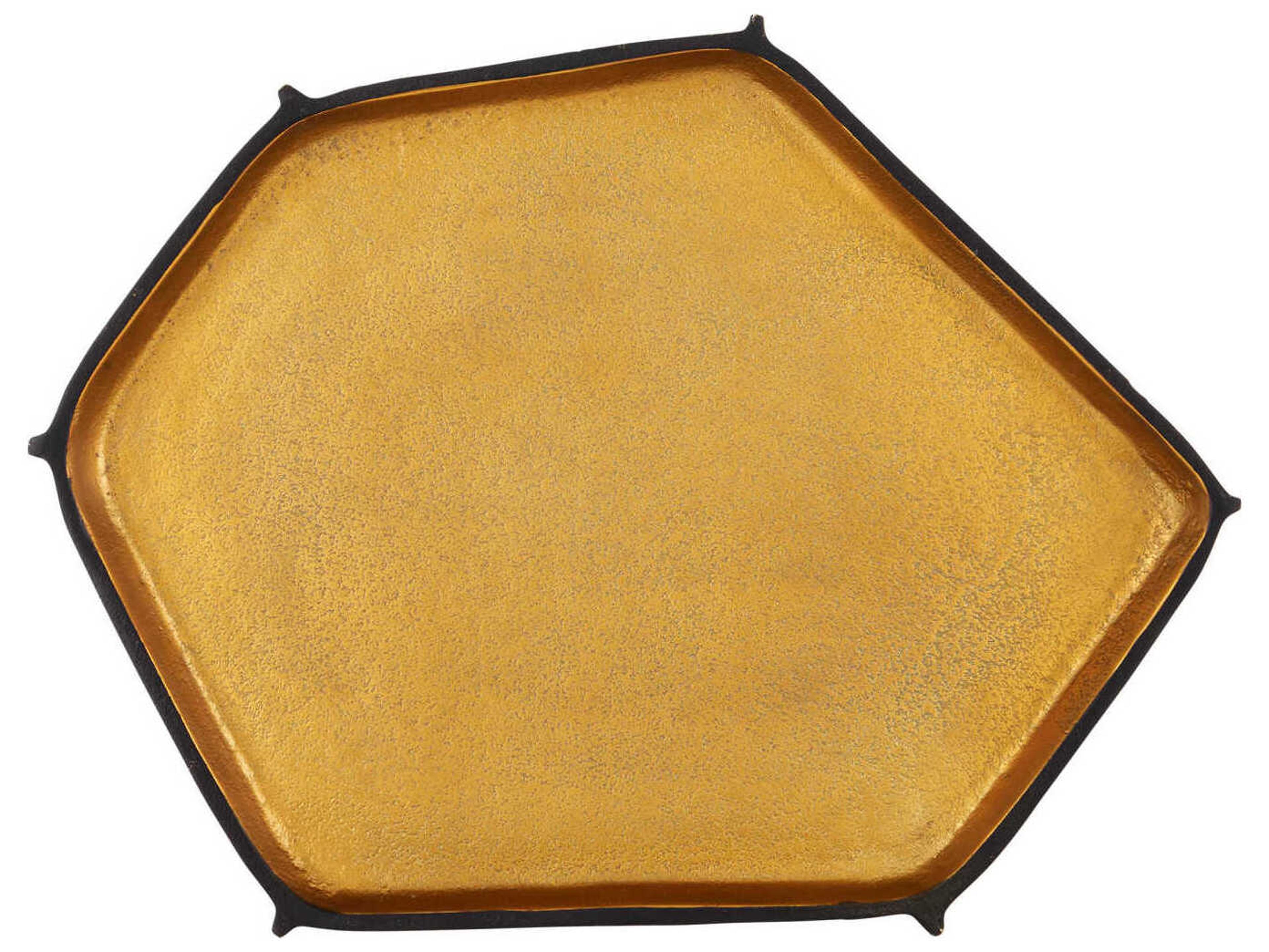 Currey & Company Merola Gold End Table