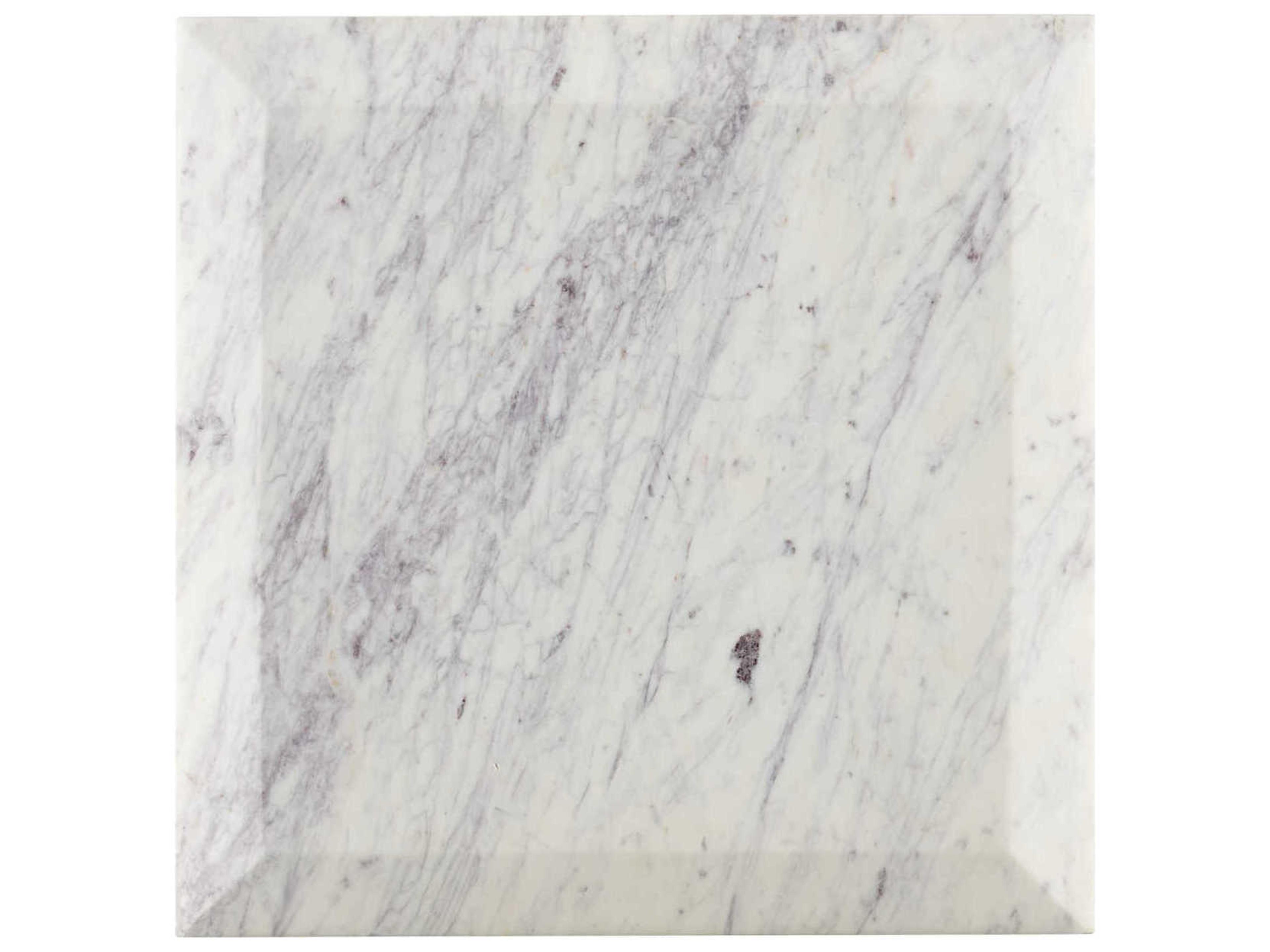 Currey & Company Oblique Marble End Table