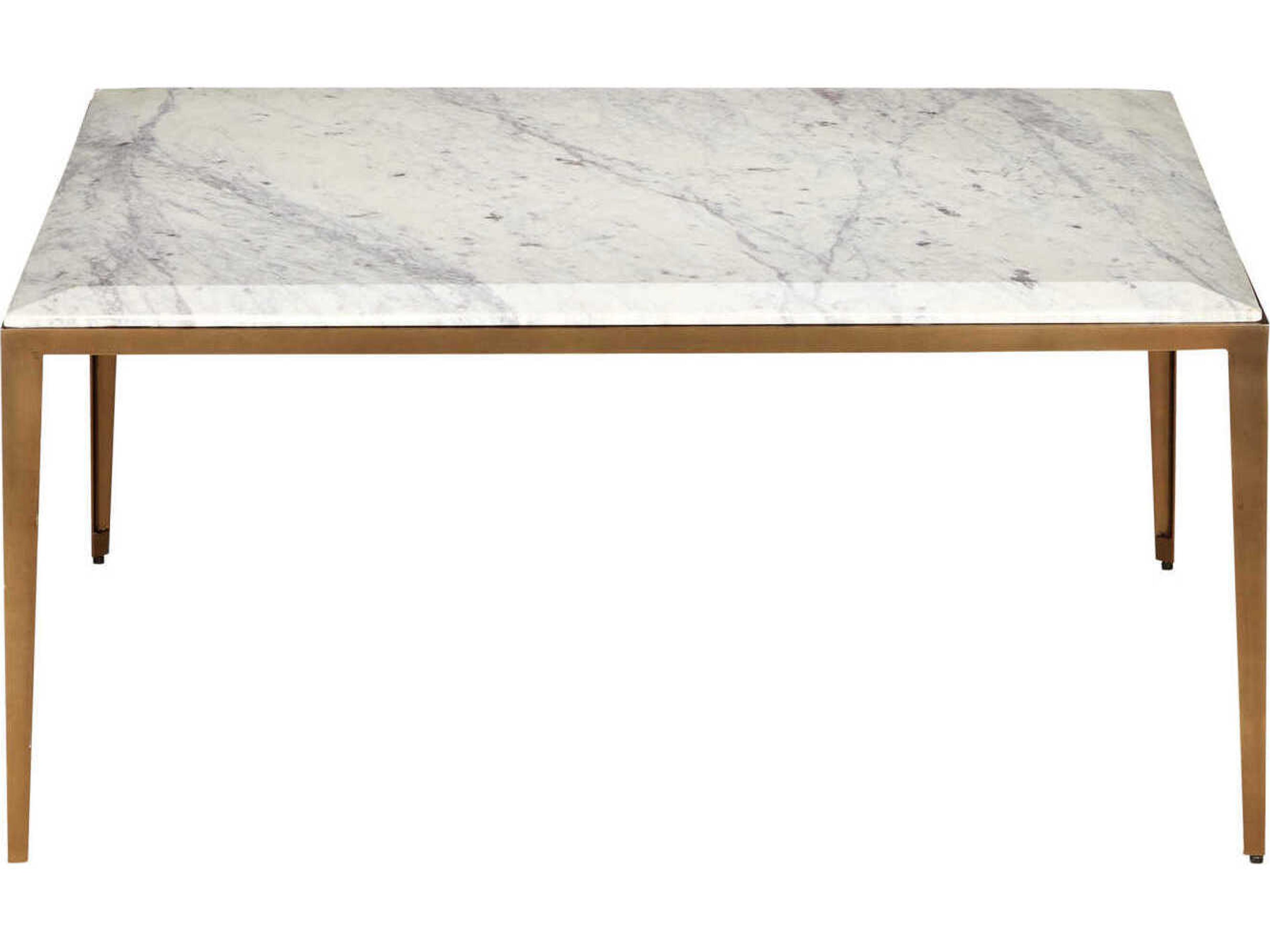 Currey & Company Oblique Marble Coffee Table