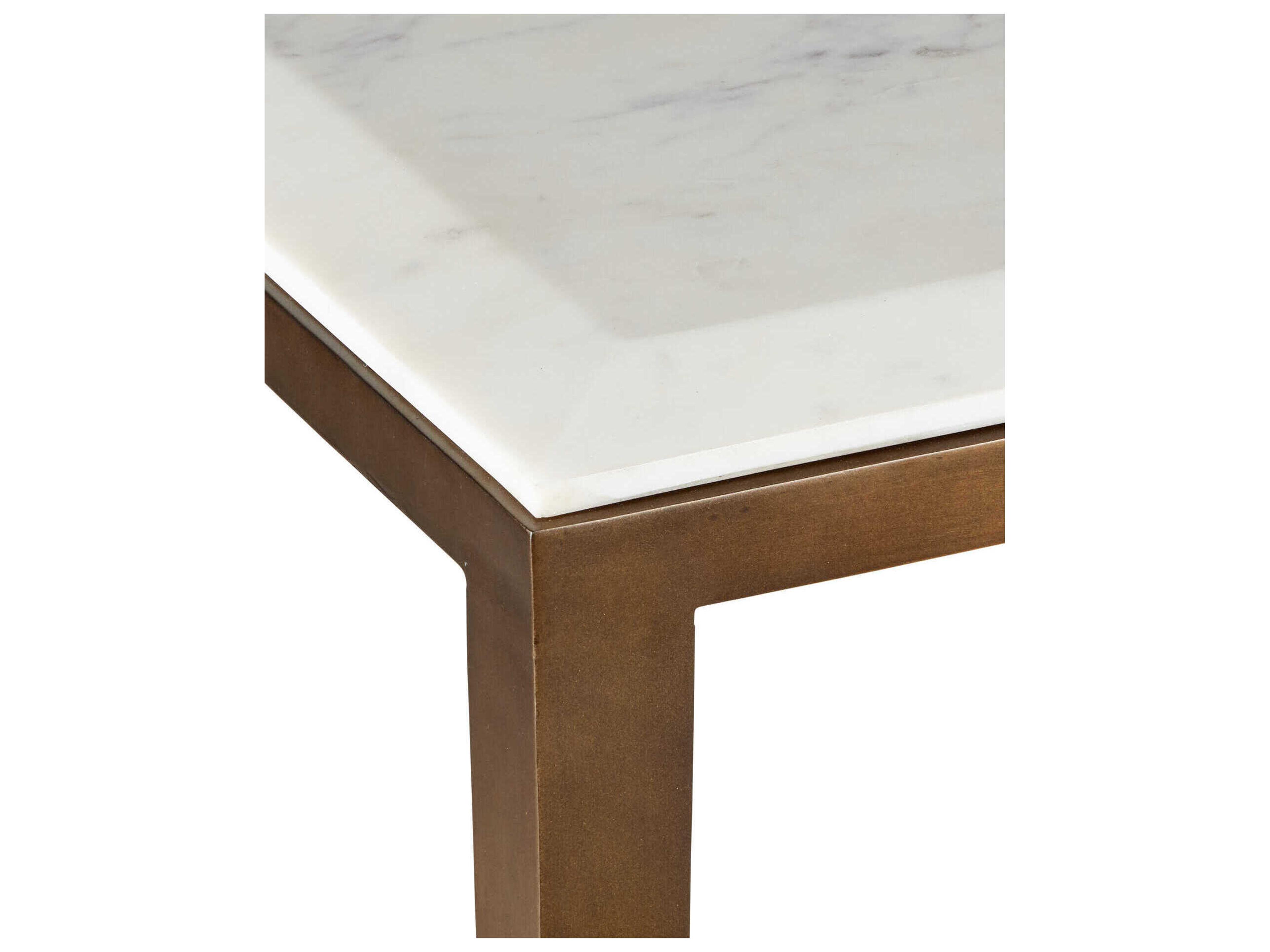 Currey & Company Oblique Marble Console Table