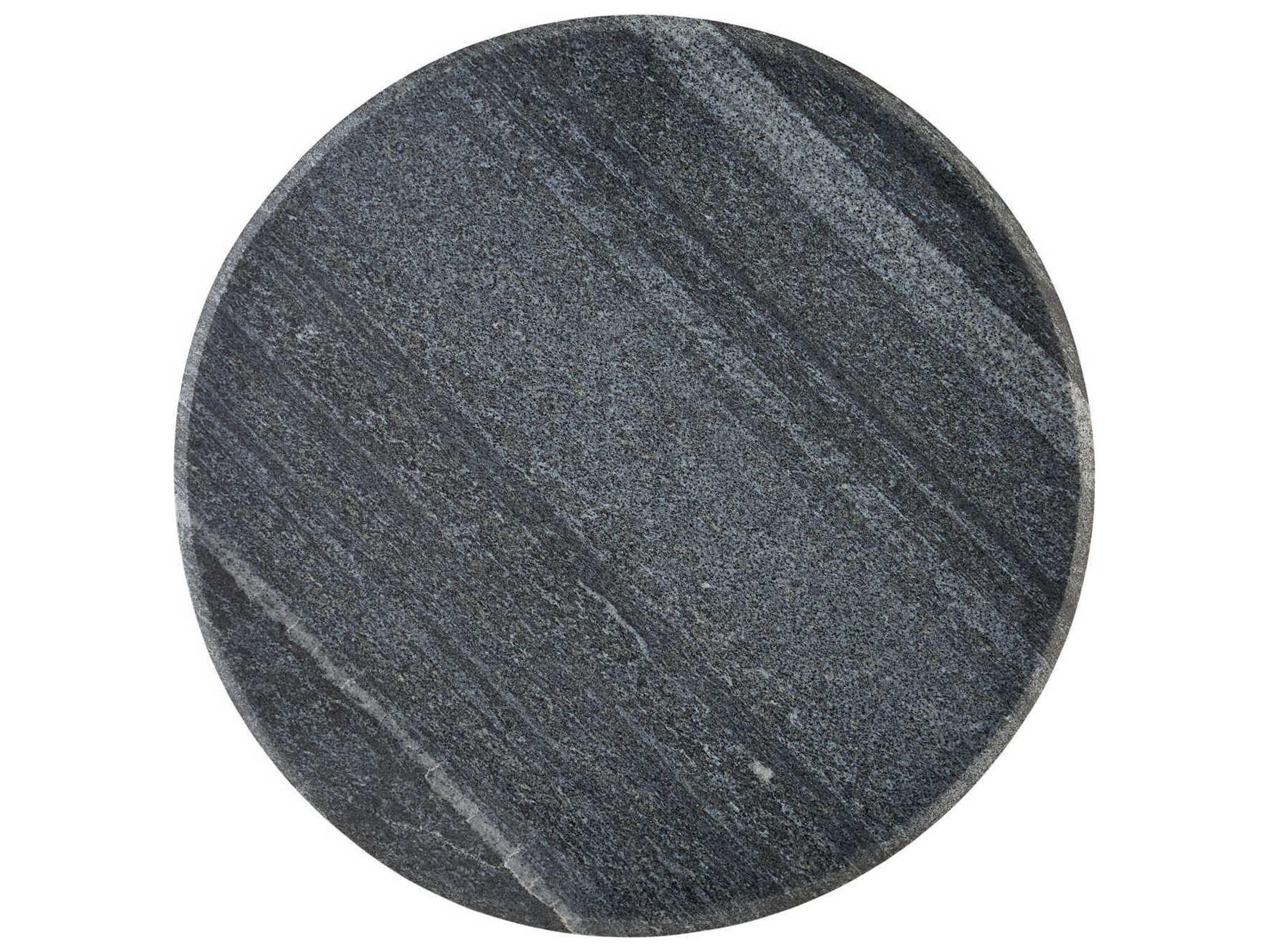 Currey & Company Miles Black Marble End Table