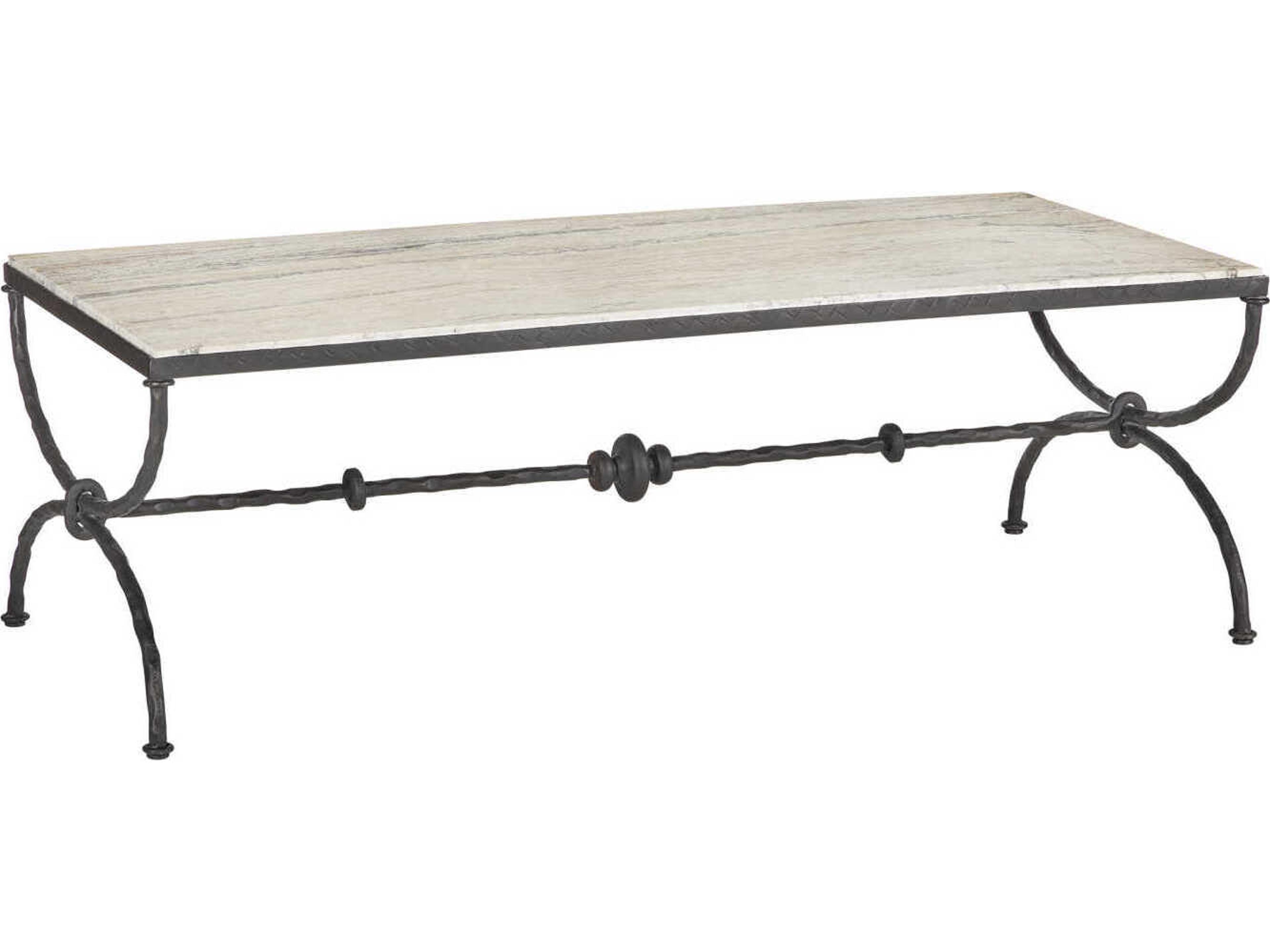 Agora White Travertine Coffee Table