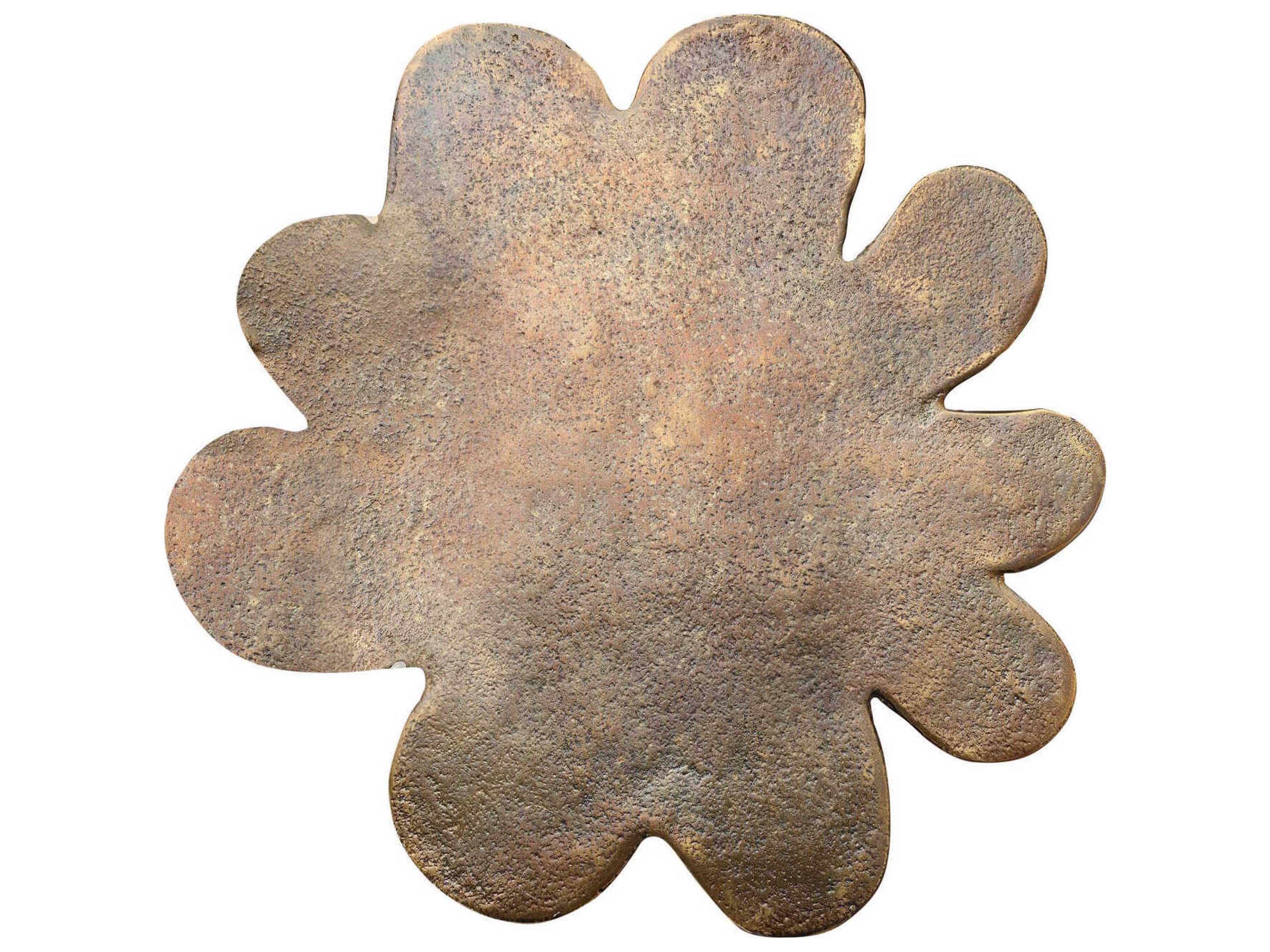 Currey & Company Schizzo Metal Oxidized Brass End Table