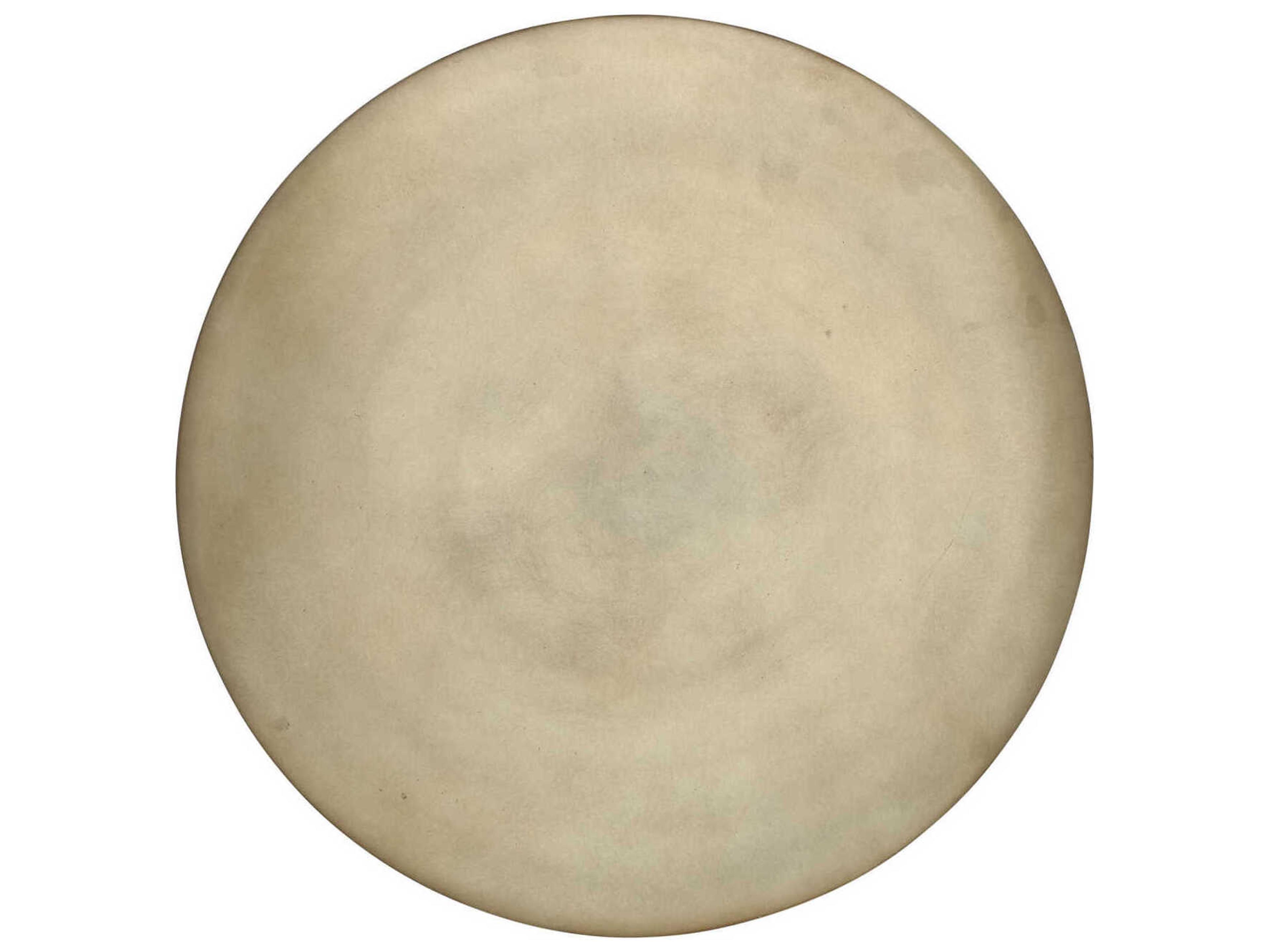 Currey & Company Pince Round Metal Black Nickel Antique Brass End Table