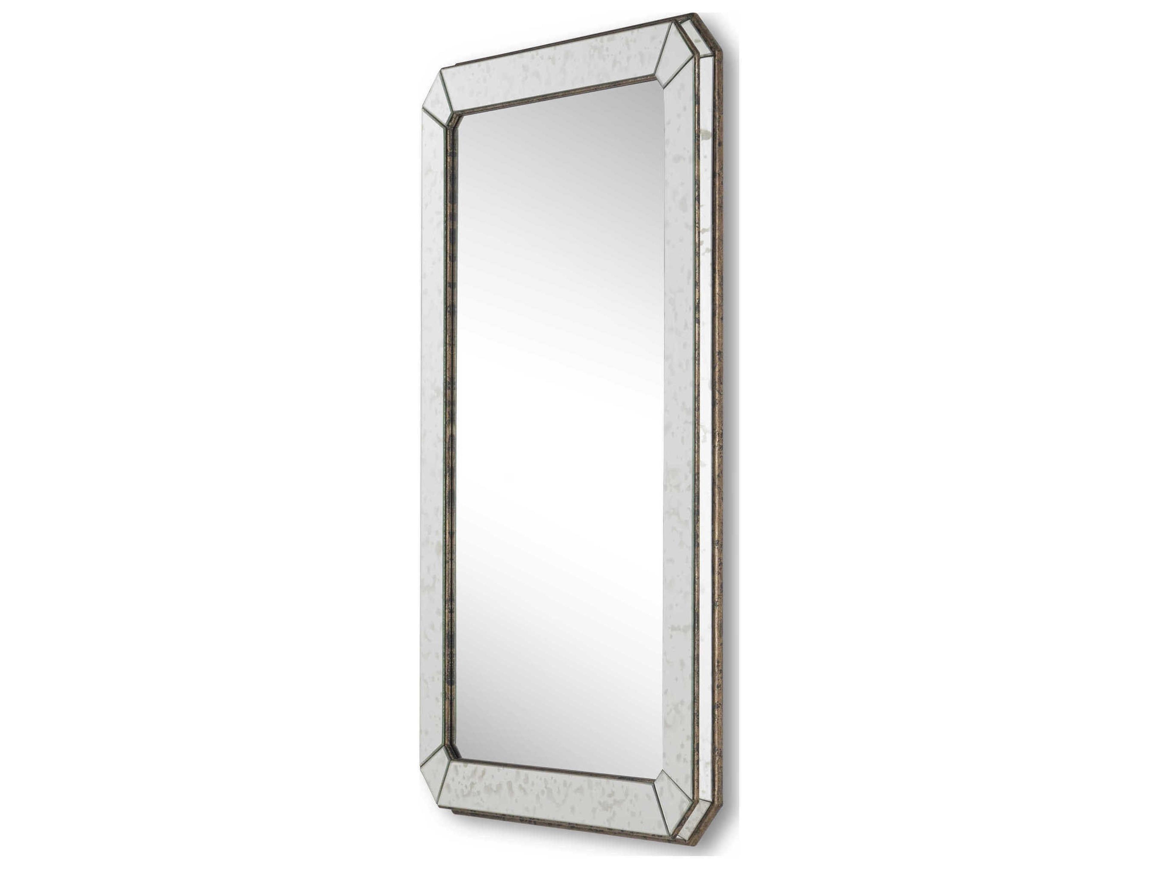 Currey & Company Antique Rectangular Wall Mirror