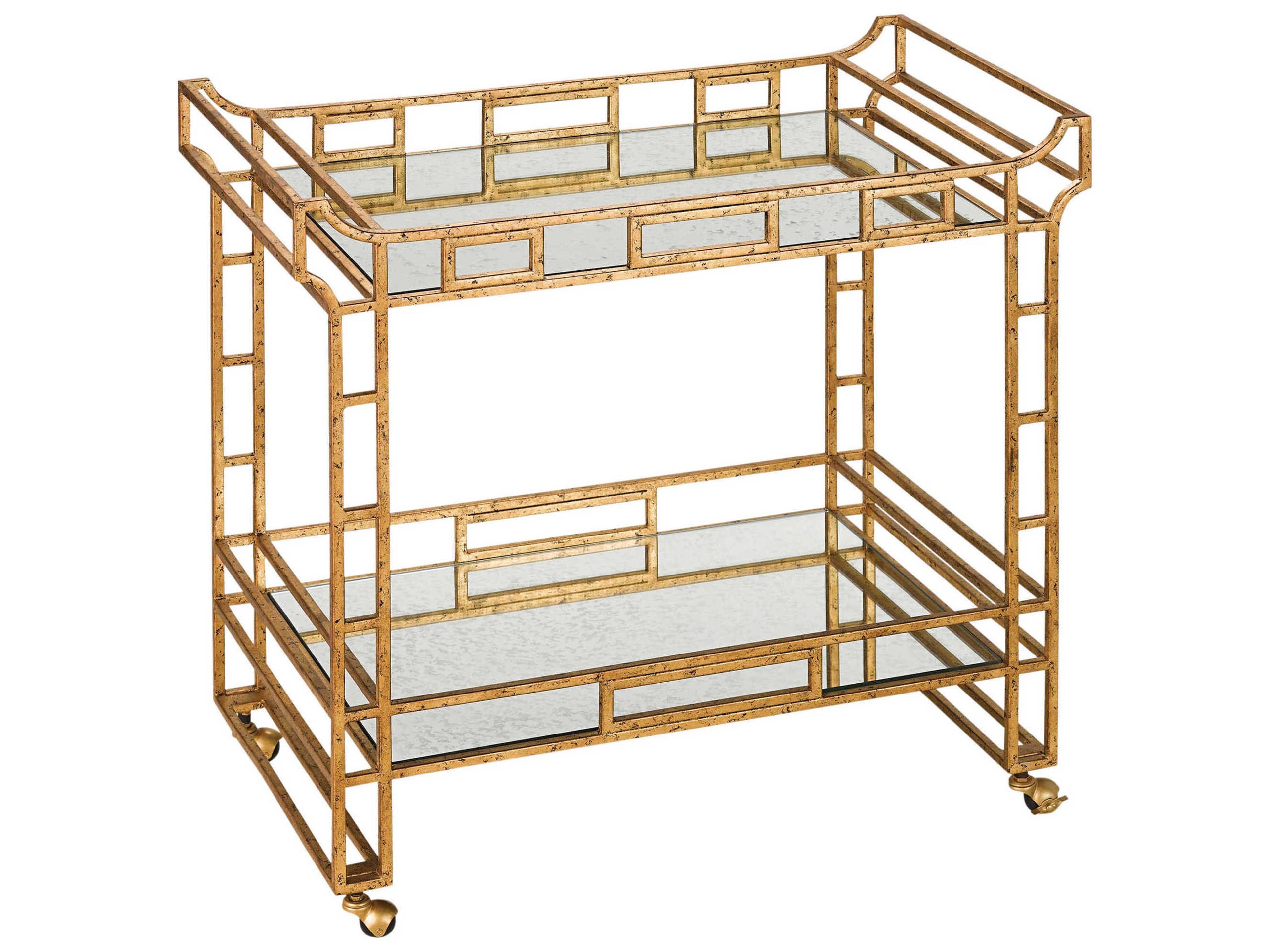 urrey & Company Odeon Glass Gold Bar Car