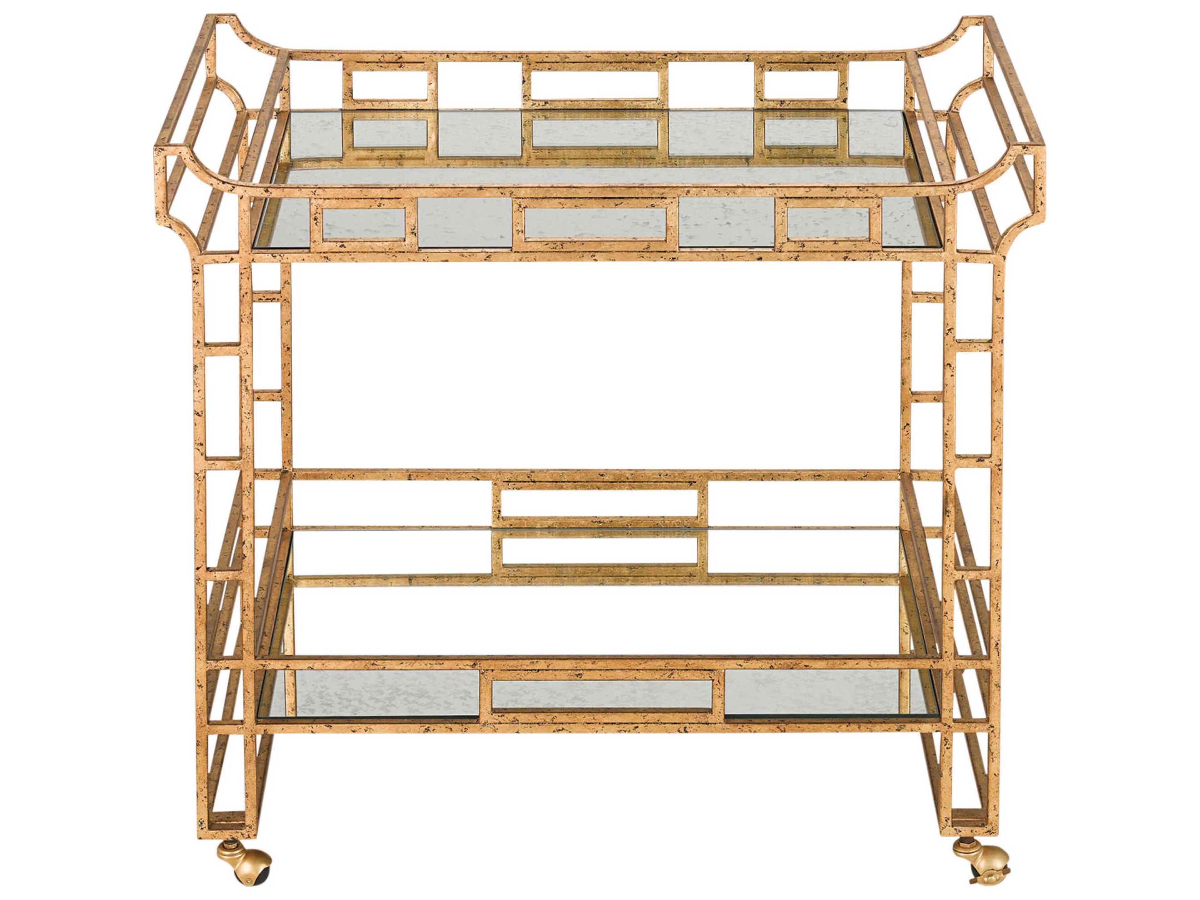 urrey & Company Odeon Glass Gold Bar Car