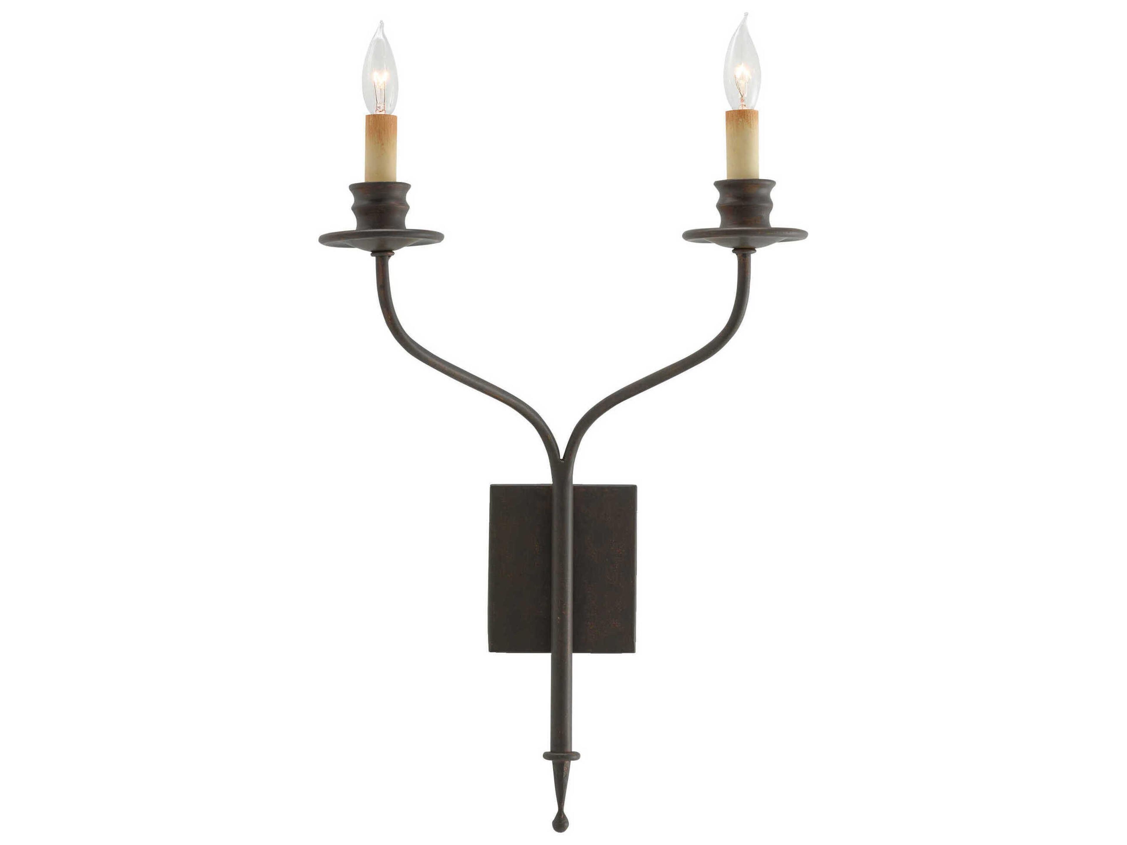 Highlight Two Light Wall Sconce in Bronze Gold