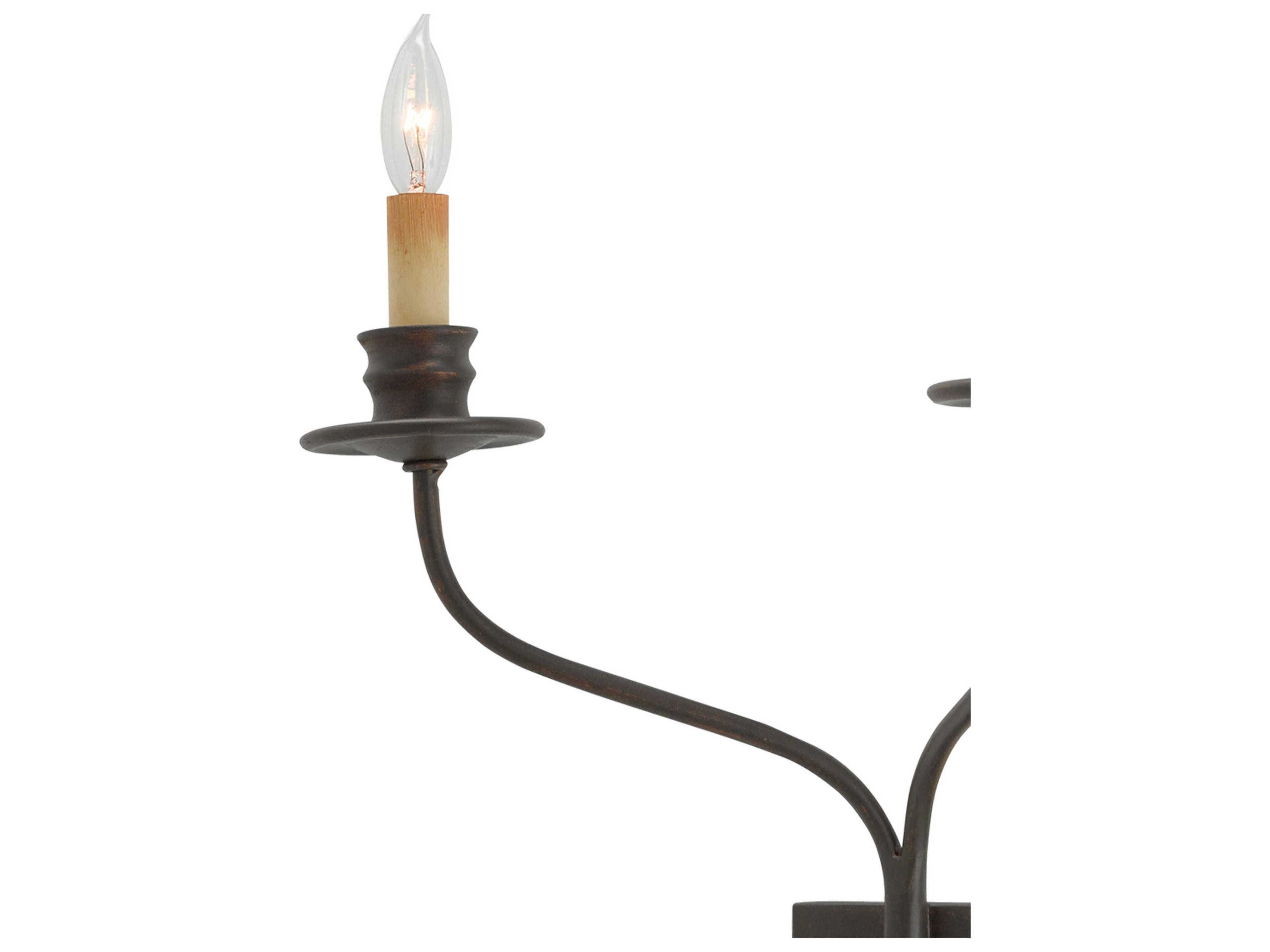 Currey & Company Highlight Bronze Gold Wall Sconce