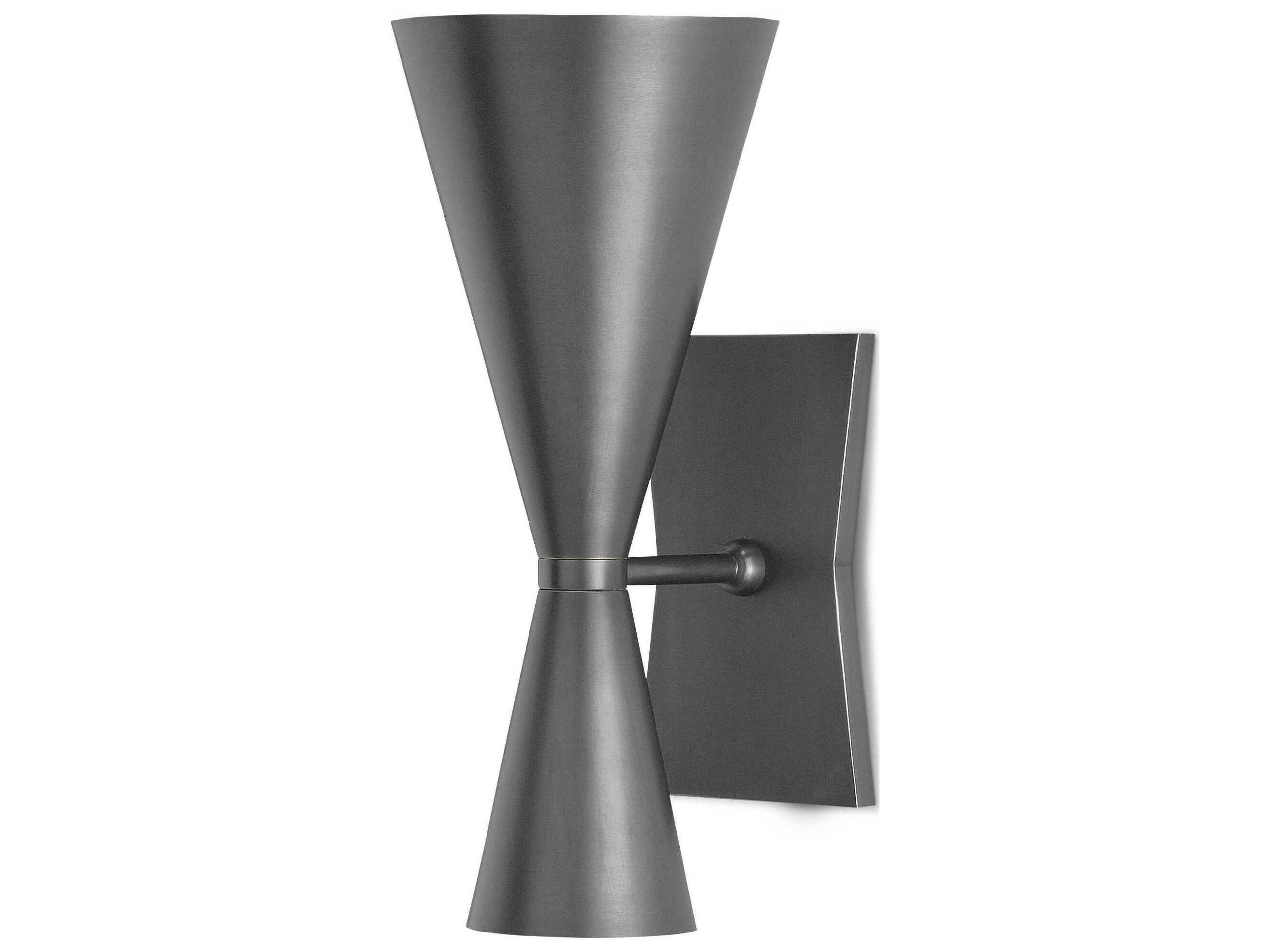 Gino Dark Gray White Interior Wall Sconce
