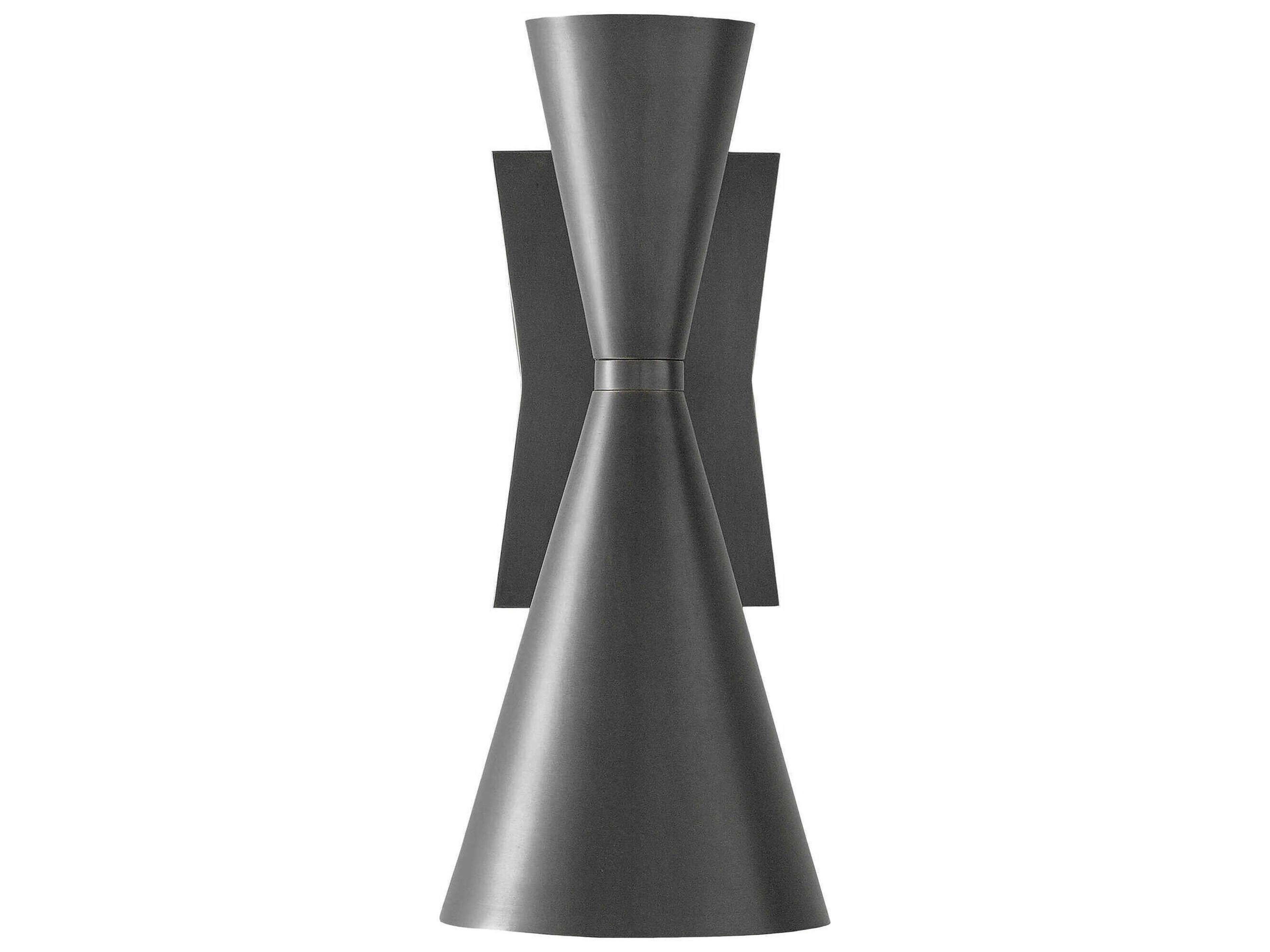 Currey & Company Gino Dark Gray White Interior Wall Sconce