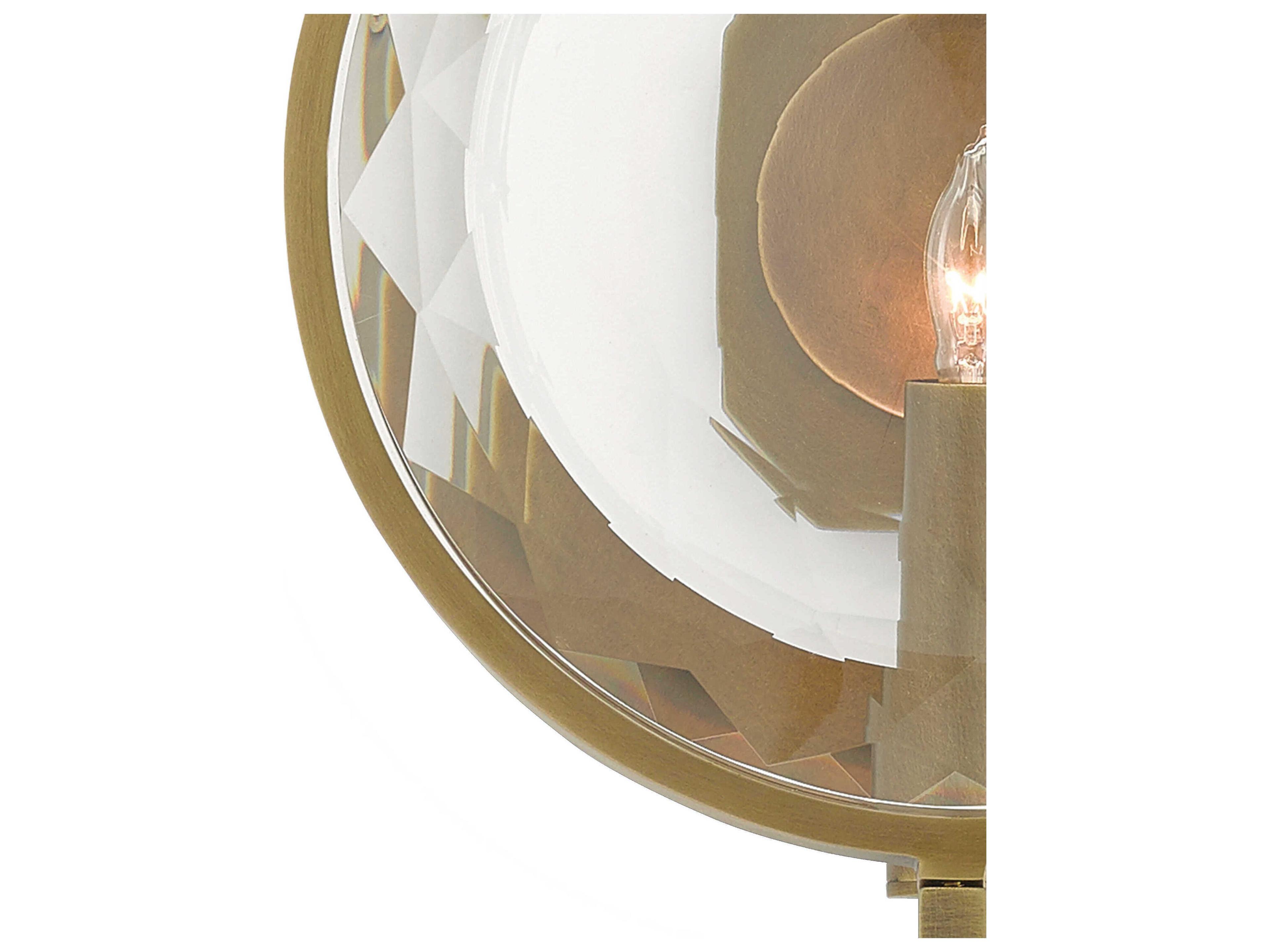 Currey & Company Marjiescope Antique Brass Wall Sconce