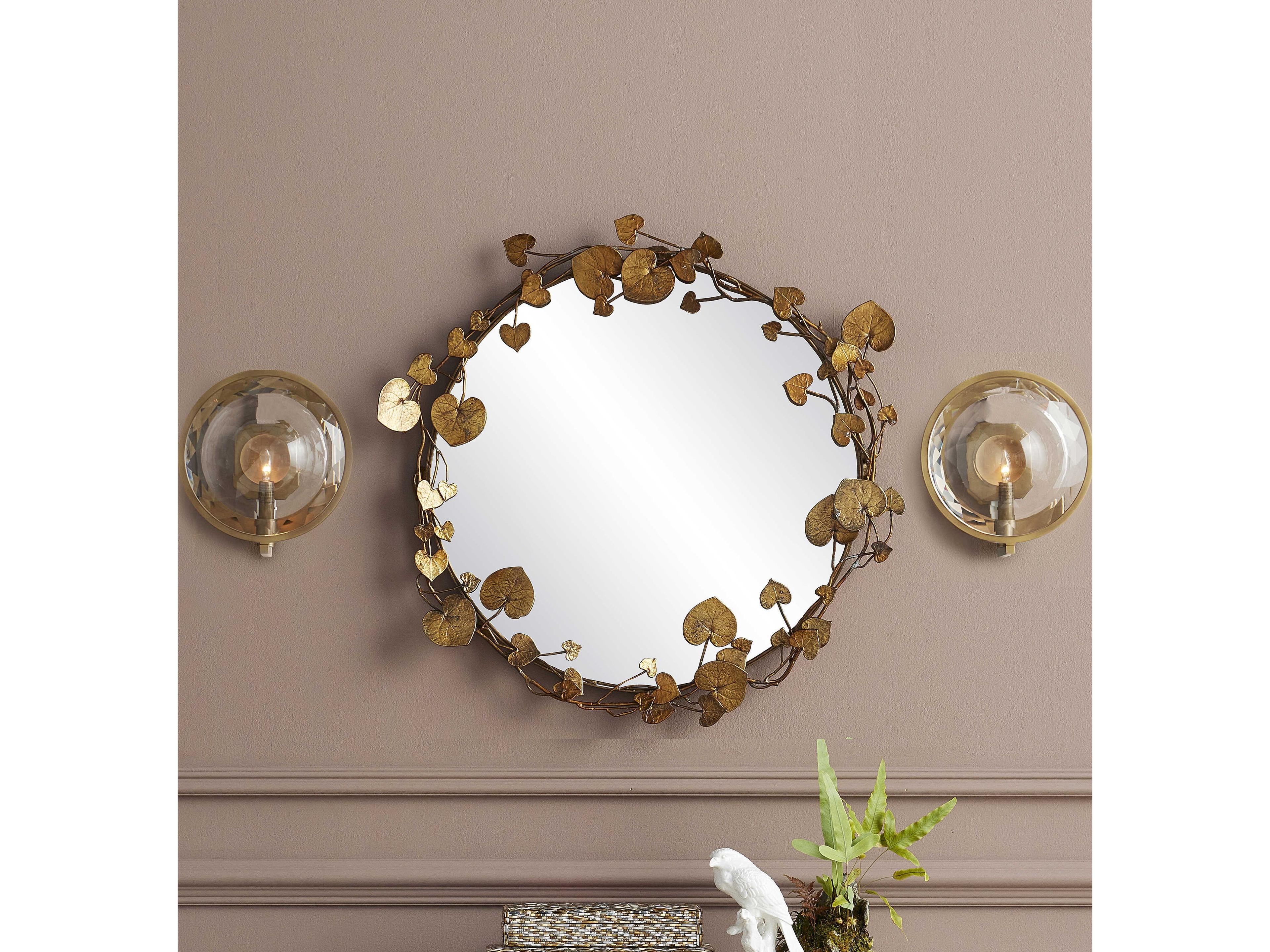 Currey & Company Marjiescope Antique Brass Wall Sconce