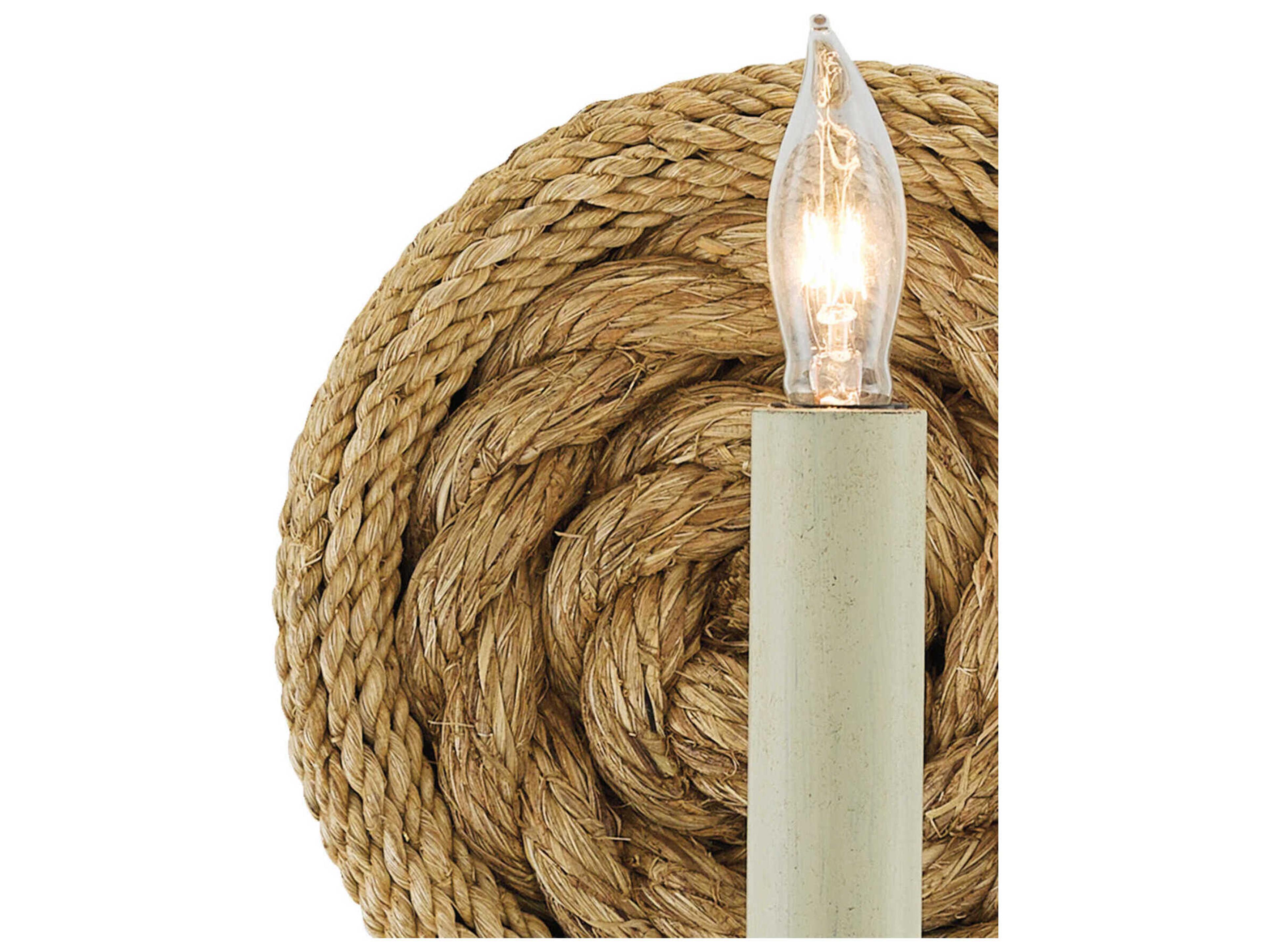 Currey & Company Wallis 1-Light Natural Brown Wall Sconce