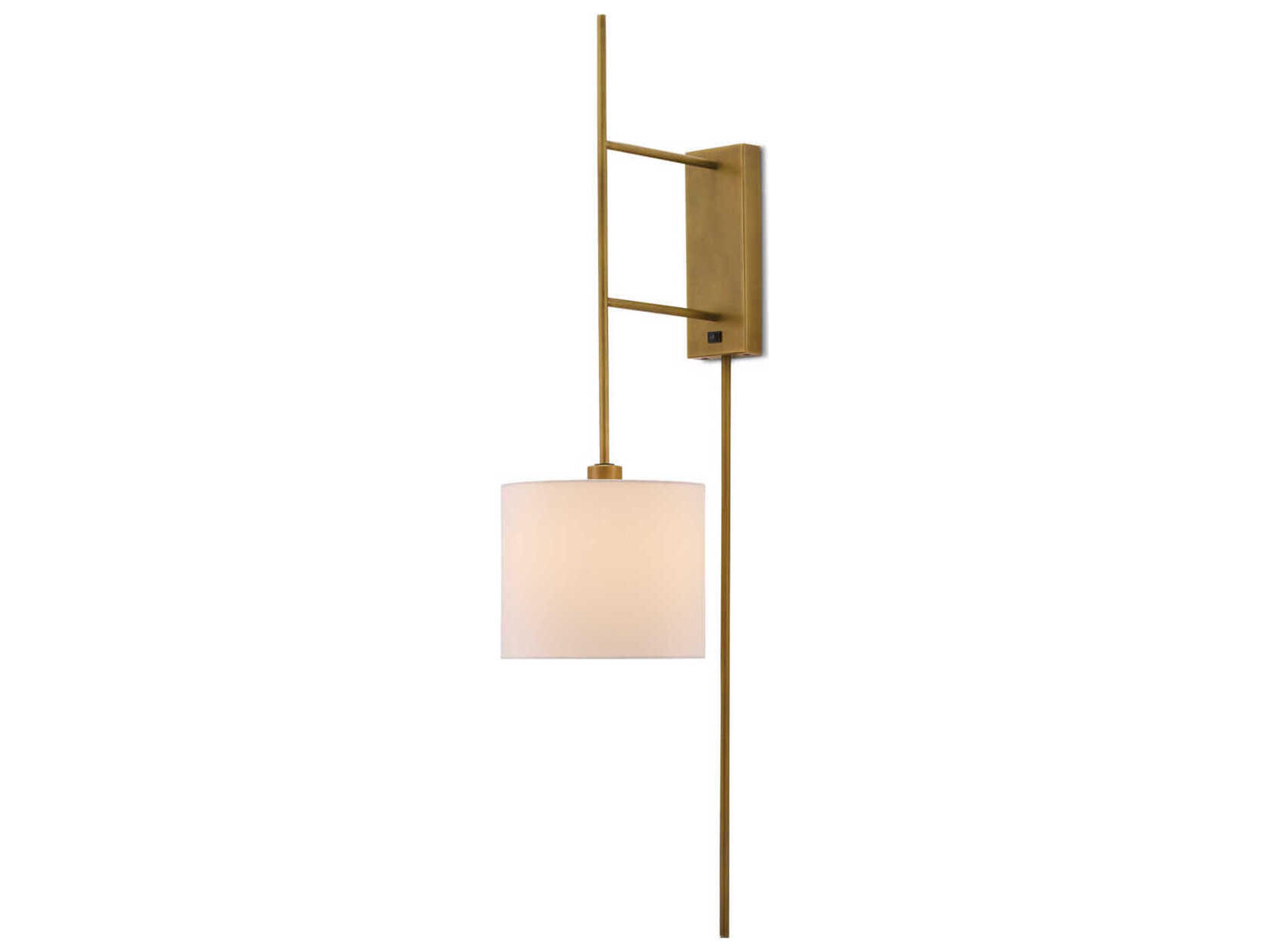 Currey & Company Savill 1-Light Antique Brass Wall Sconce