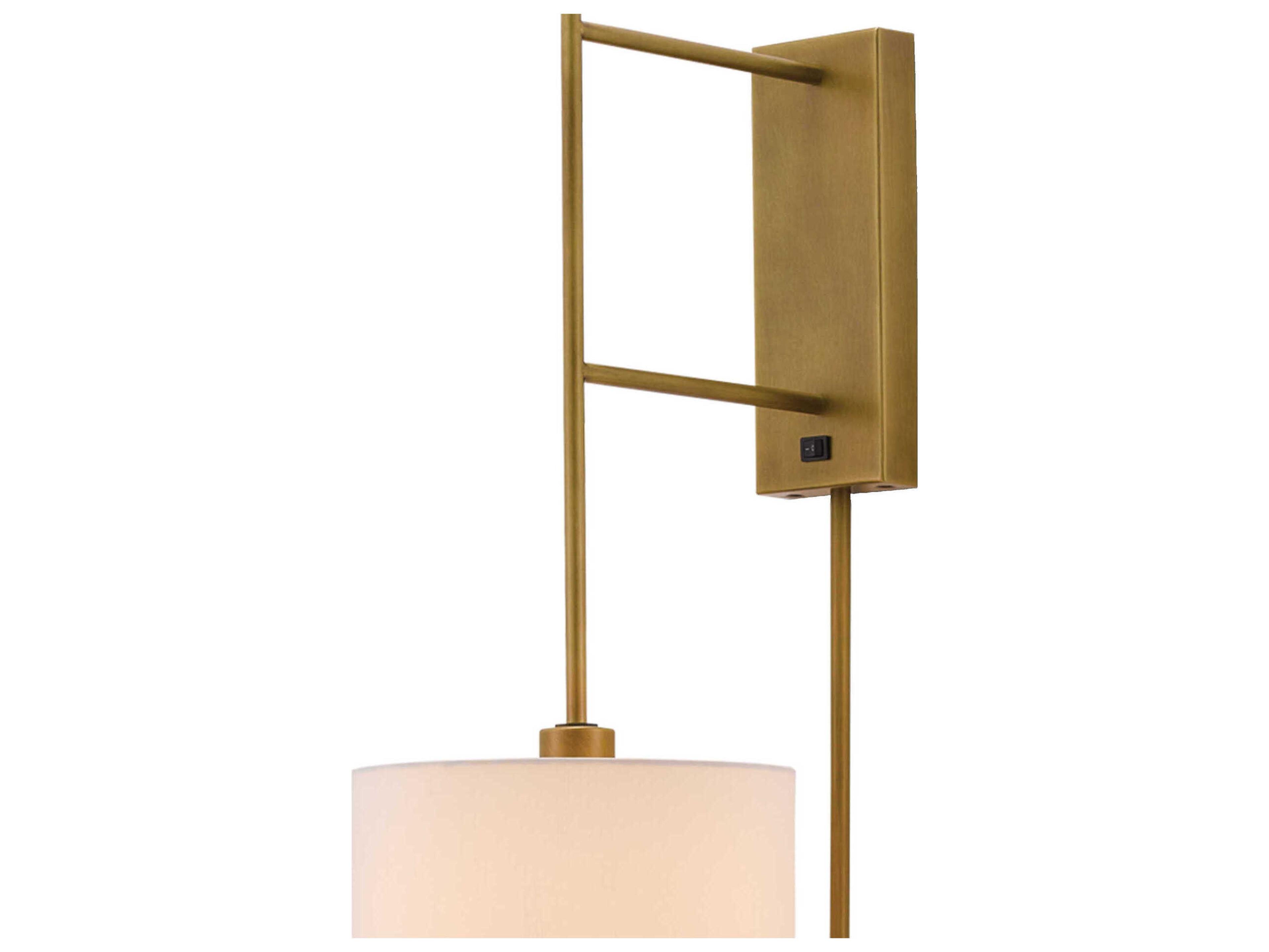 Currey & Company Savill 1-Light Antique Brass Wall Sconce